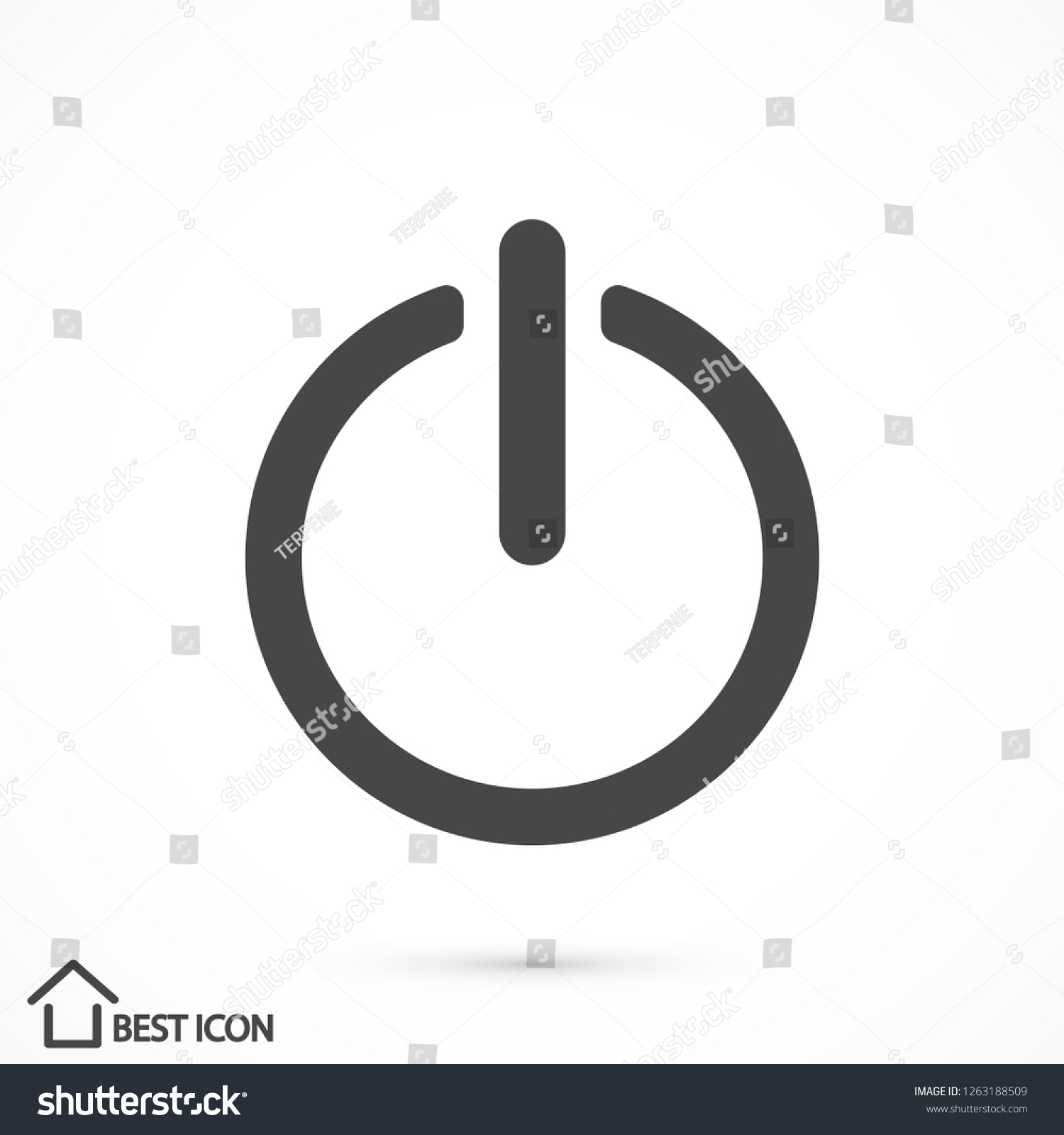 On Off Vector Icon 10 Eps Stock Vector (Royalty Free) 1263188509 ...