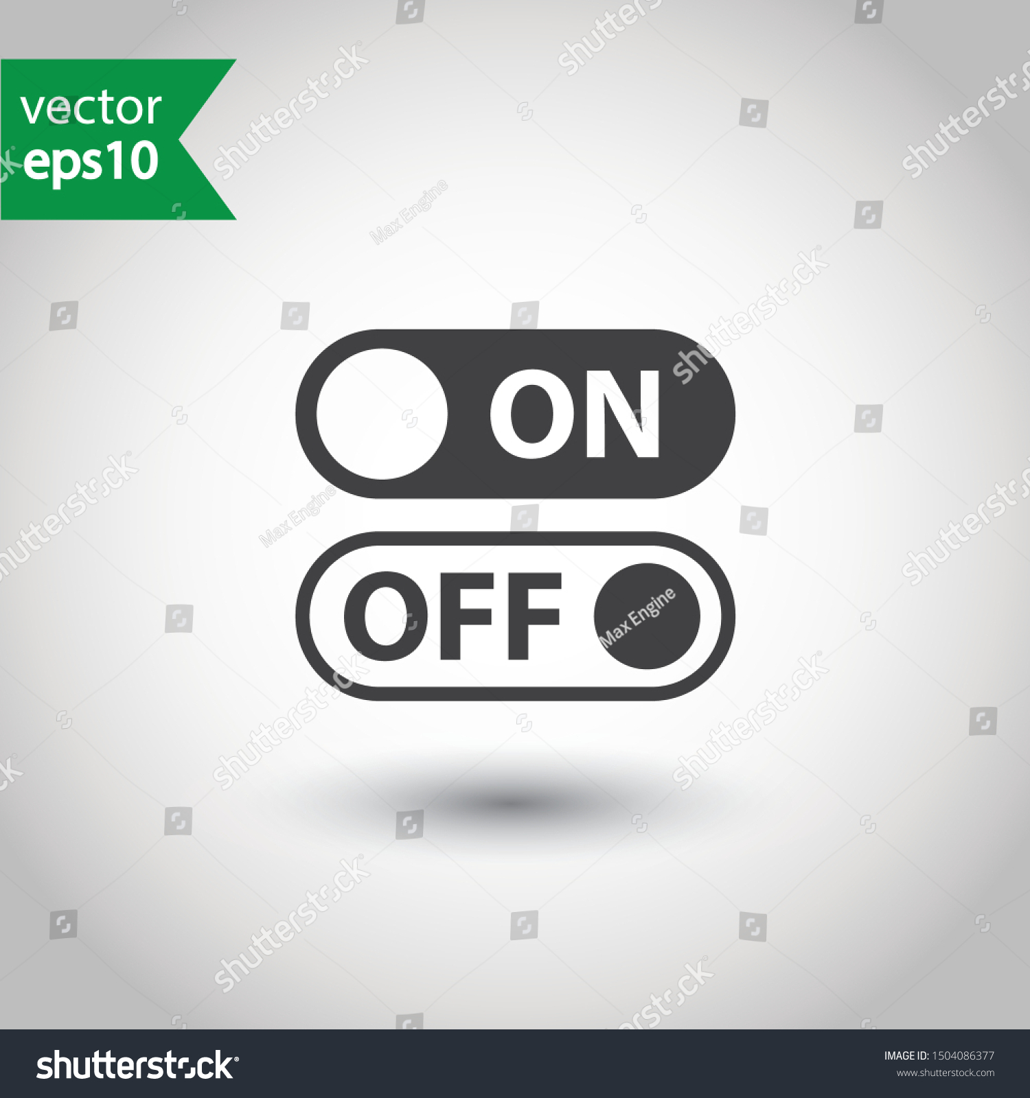 On Off Vector Icon Switch Button: เวกเตอร์สต็อก (ปลอดค่าลิขสิทธิ์ ...