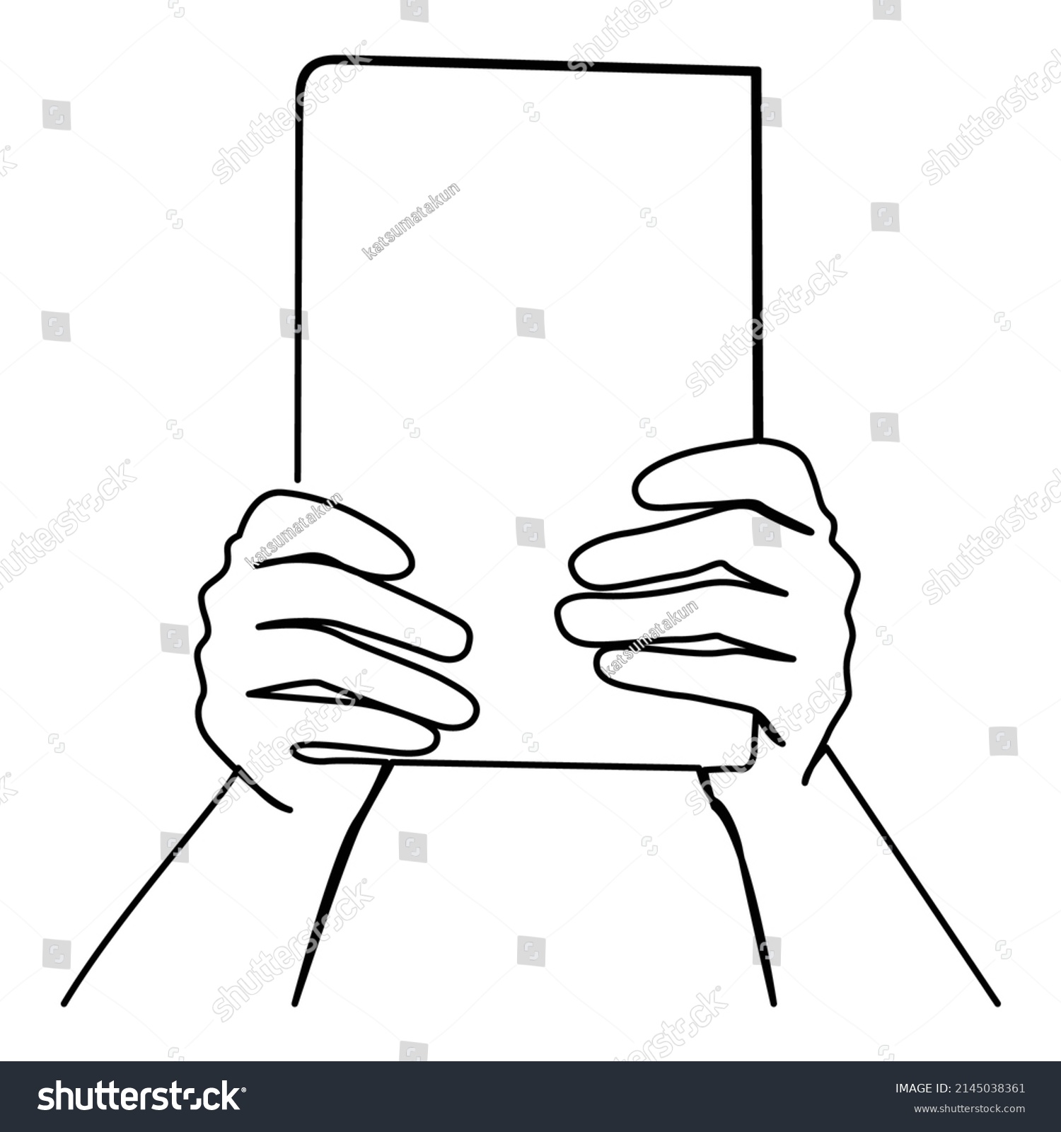 One Line Continuous Drawing Two Hands Stock Vector Royalty Free