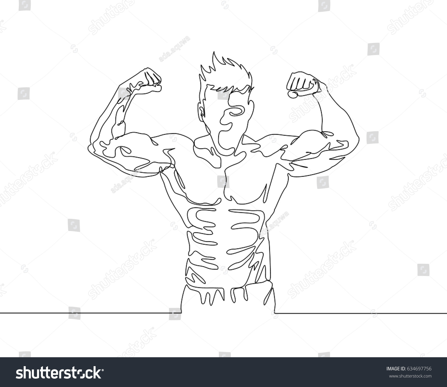 Single Line Vector Art : One line drawing continuous art stock vector