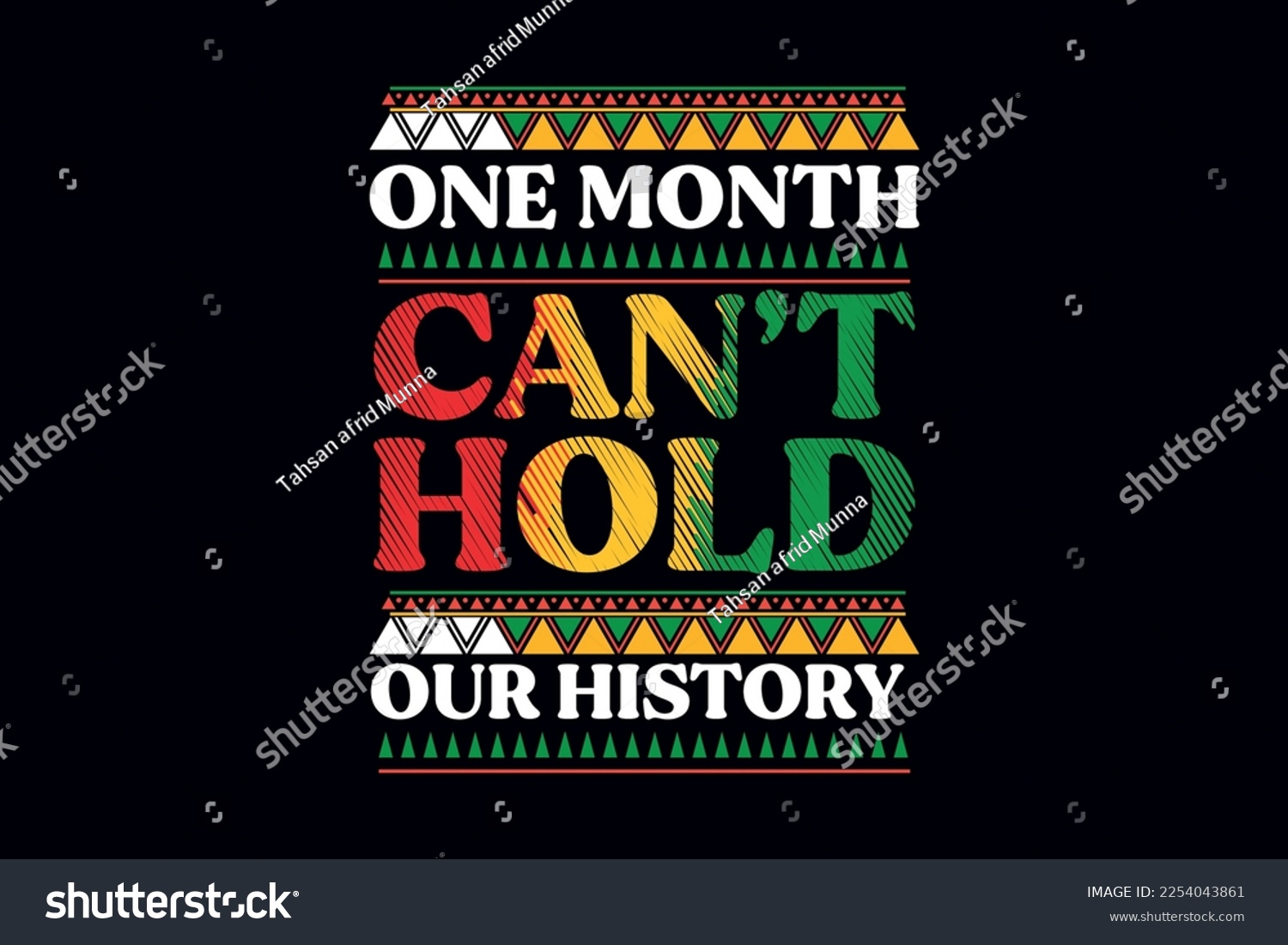 SVG of One Month Can't hold Our history SVG Black Month History Quote T Shirt Design svg