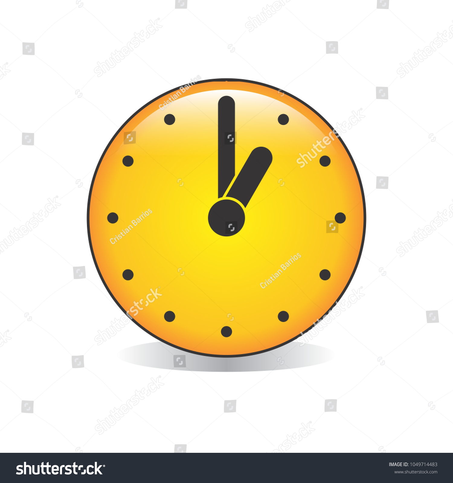 One Analog Clock Emoji Vector 库存矢量图（免版税）1049714483 Shutterstock