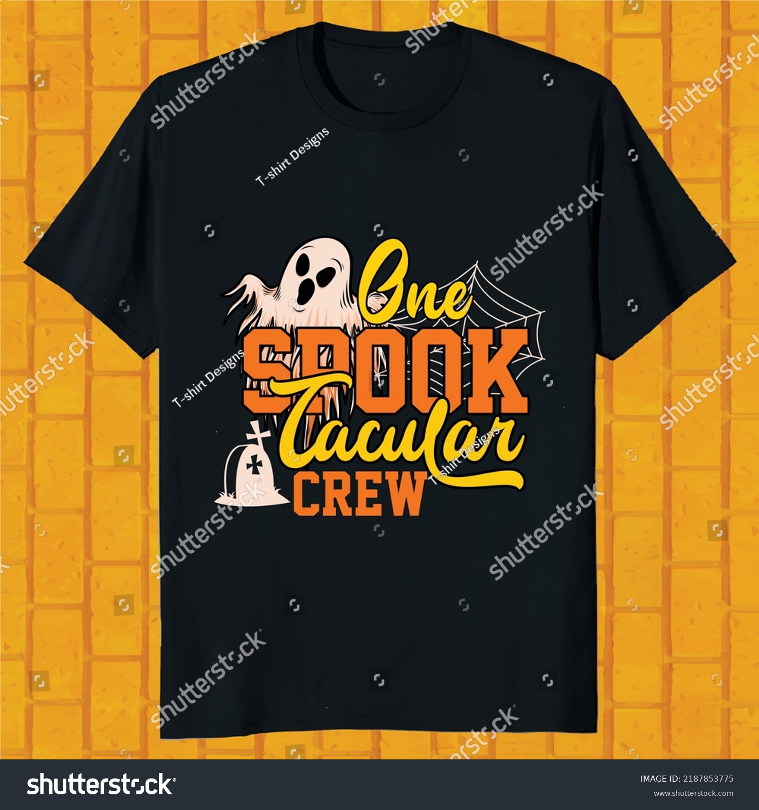 SVG of one spook tacular crew hello ween t-shirt design svg
