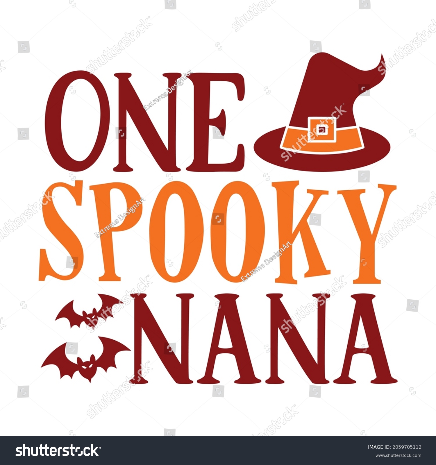 SVG of One spooky nana SVG T-shirt, Halloween T-shirt svg