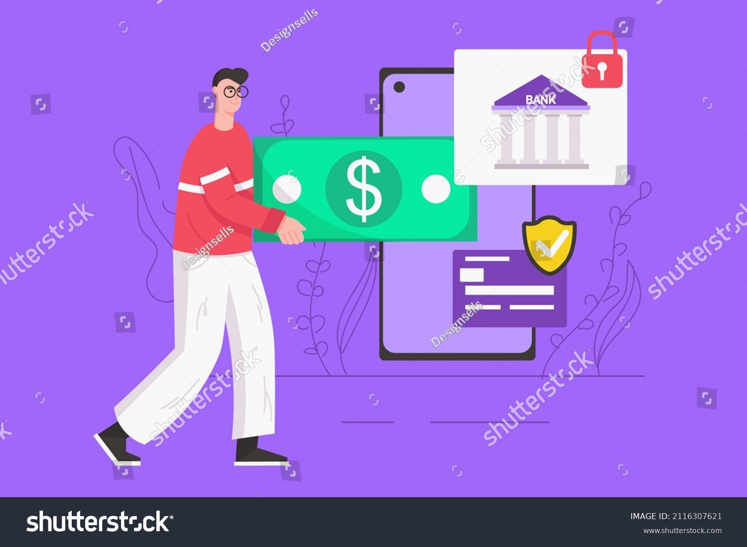 online-banking-services-modern-flat-concept-stock-vector-royalty-free