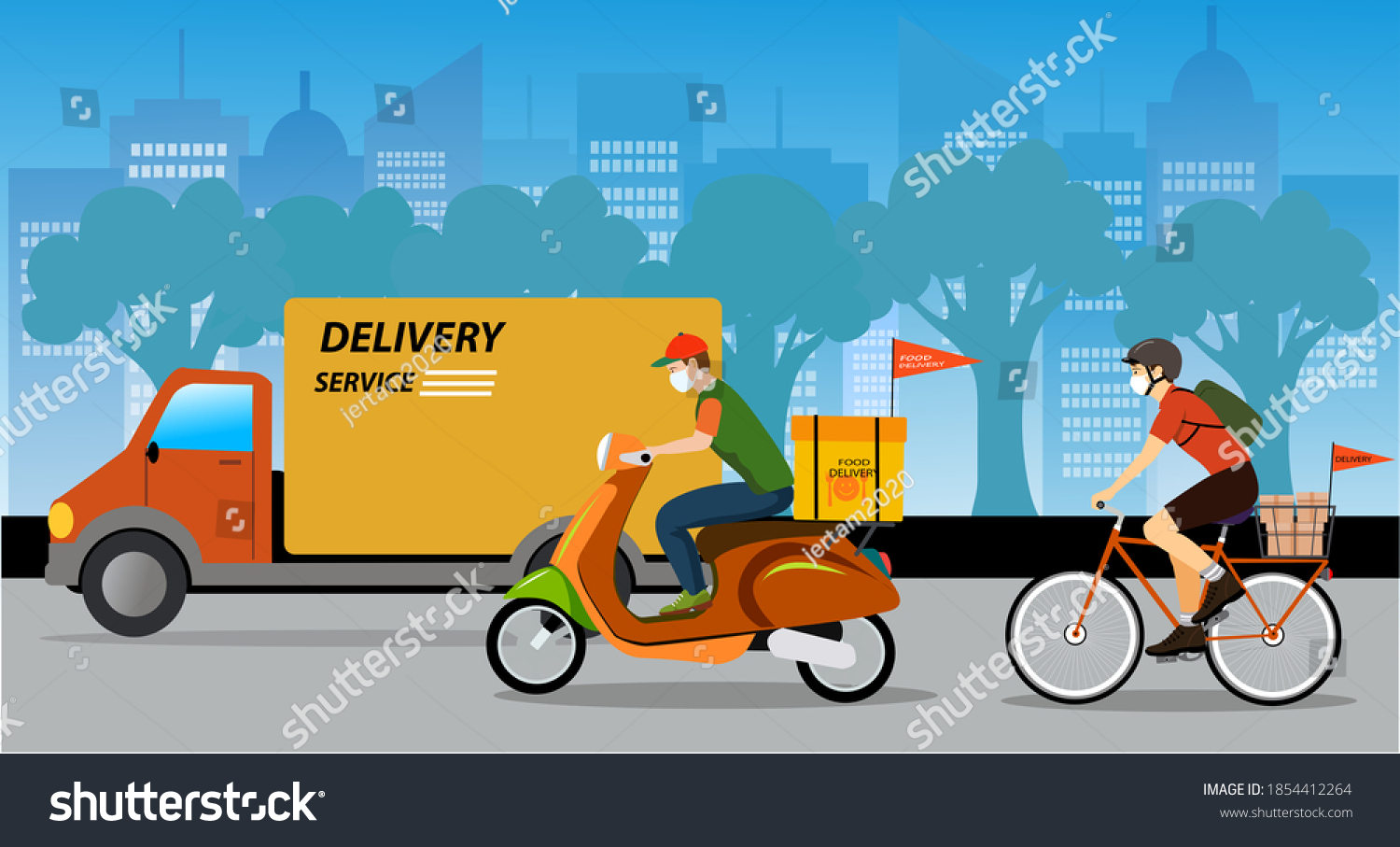 Online Delivery Service Concept Online Order Stock Vector Royalty Free 1854412264 Shutterstock 0775