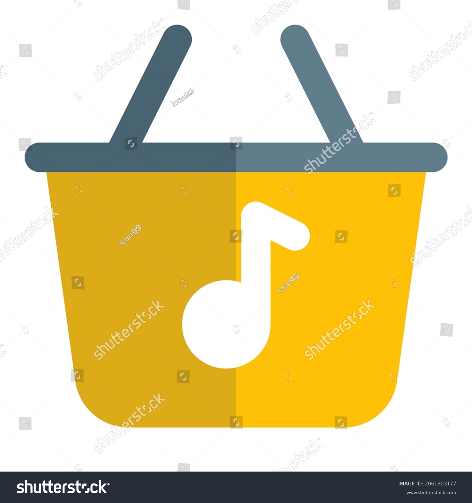 Online Music Store Digitally Stored Interface Stock Vector (Royalty