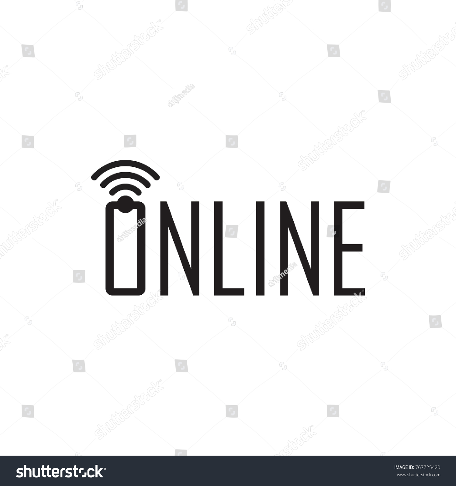 Online Network Logo Design Vector Stock Vector (Royalty Free) 767725420 ...