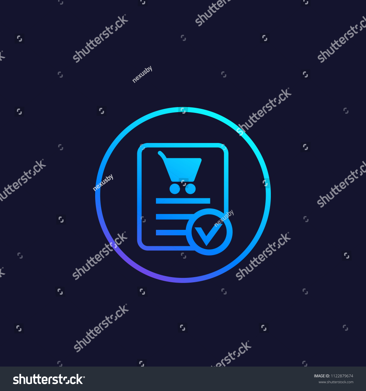 SVG of online order, purchase completed vector icon svg
