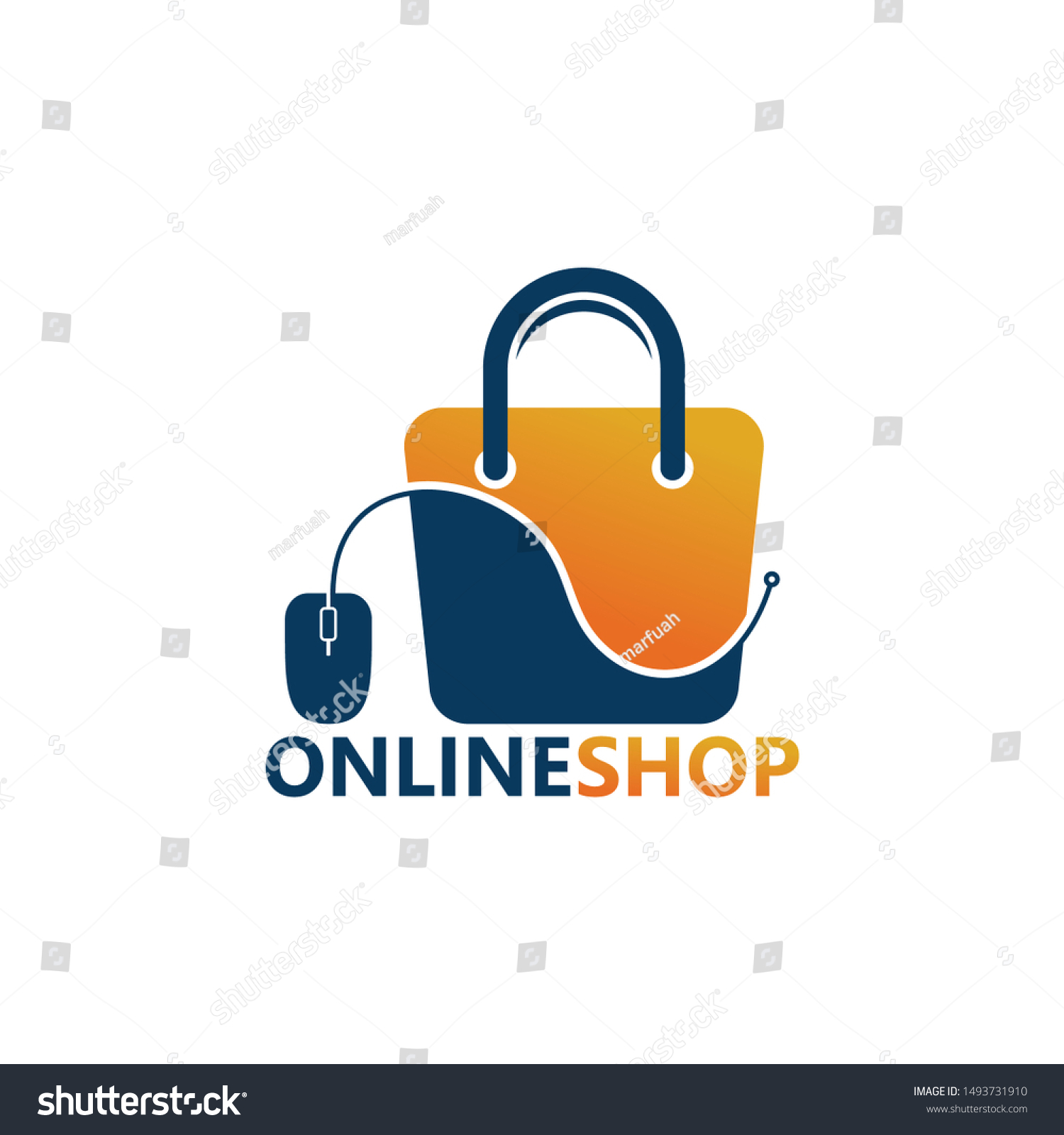 Online Shop Logo Template Design Vector Stock Vector (Royalty Free ...