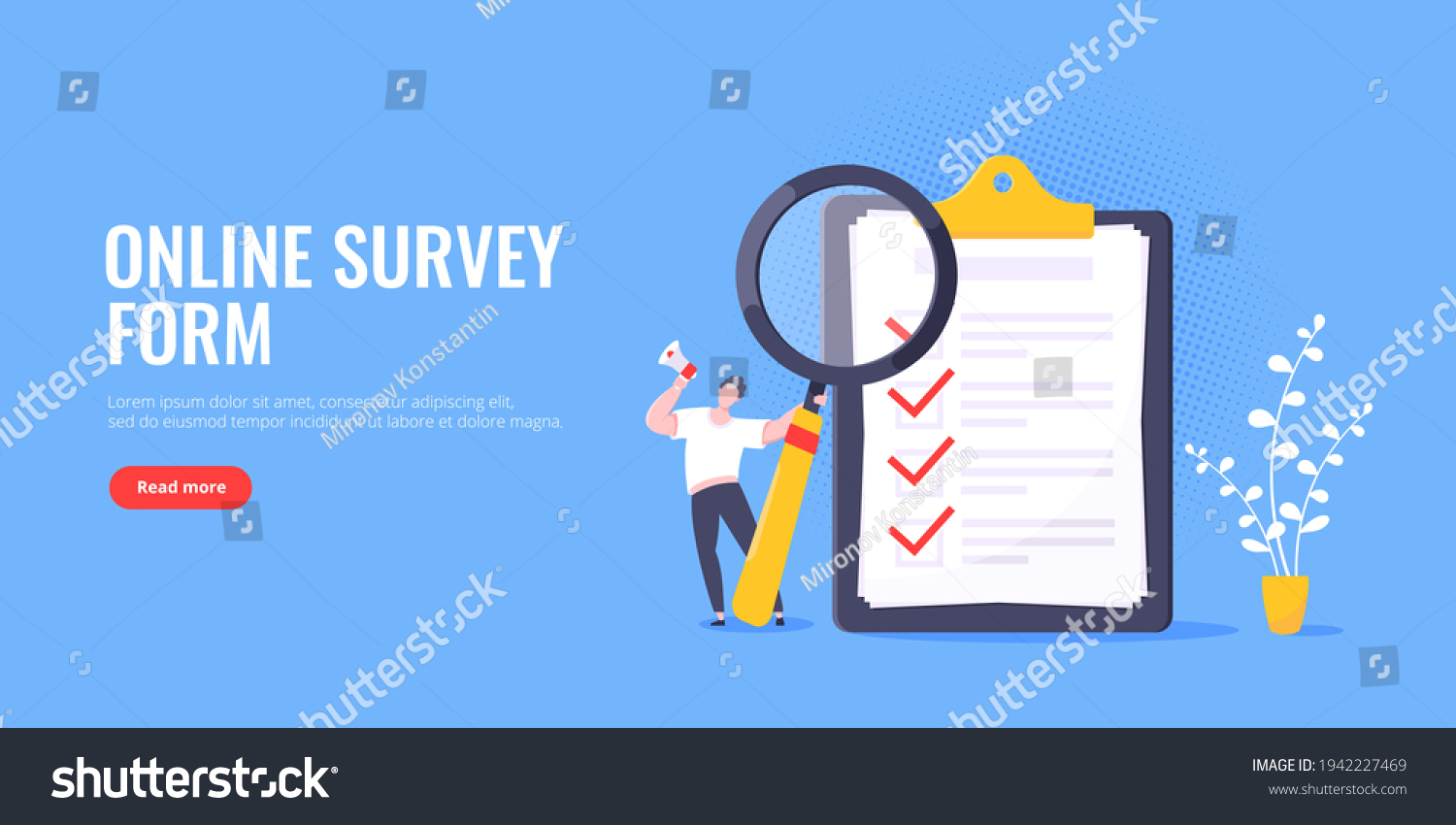 SVG of Online survey form checklist complete business concept. svg