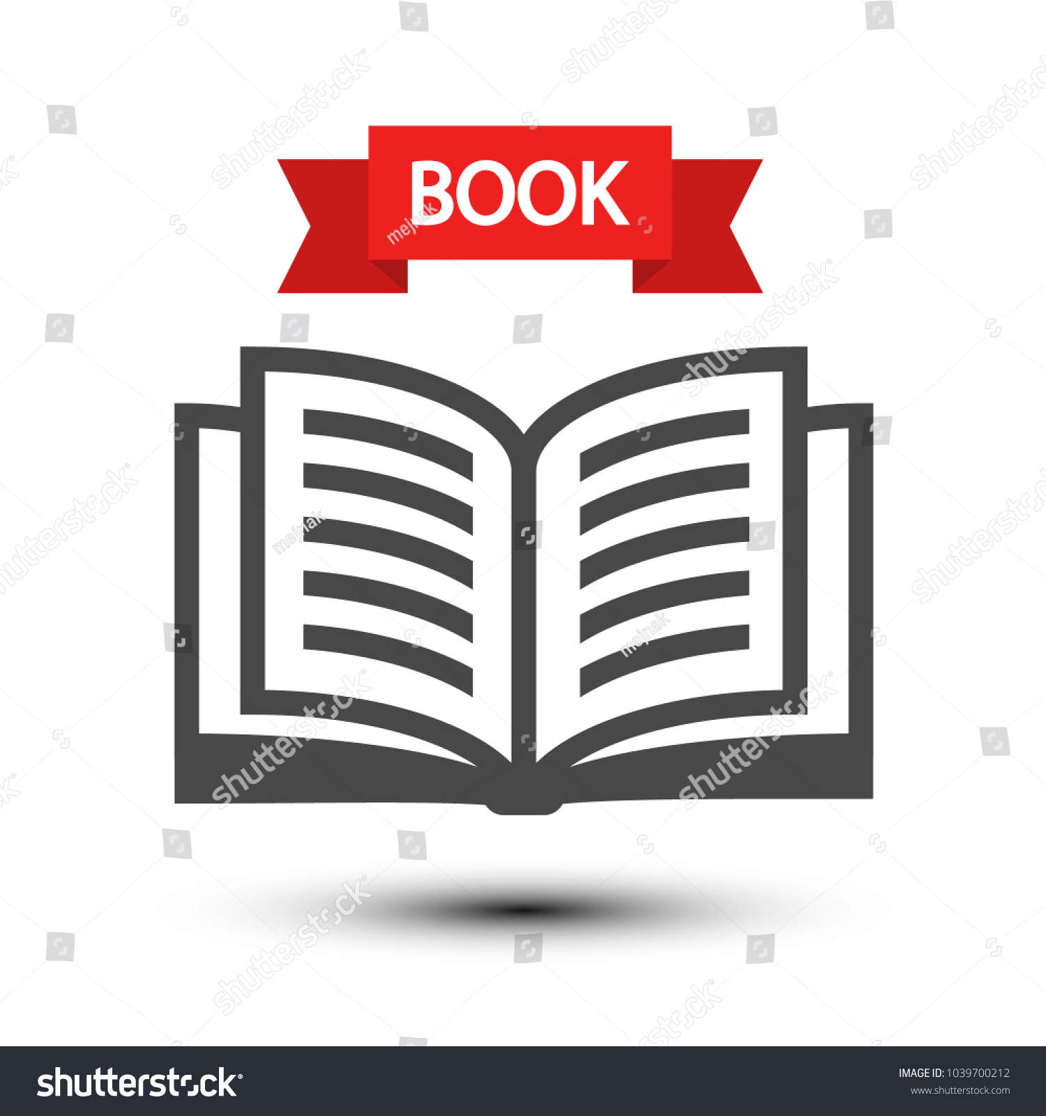 Open Book Icon Vector Reading Symbol Stock Vector Royalty Free Open Book Icon Vector Reading Symbol Isolated on White Background