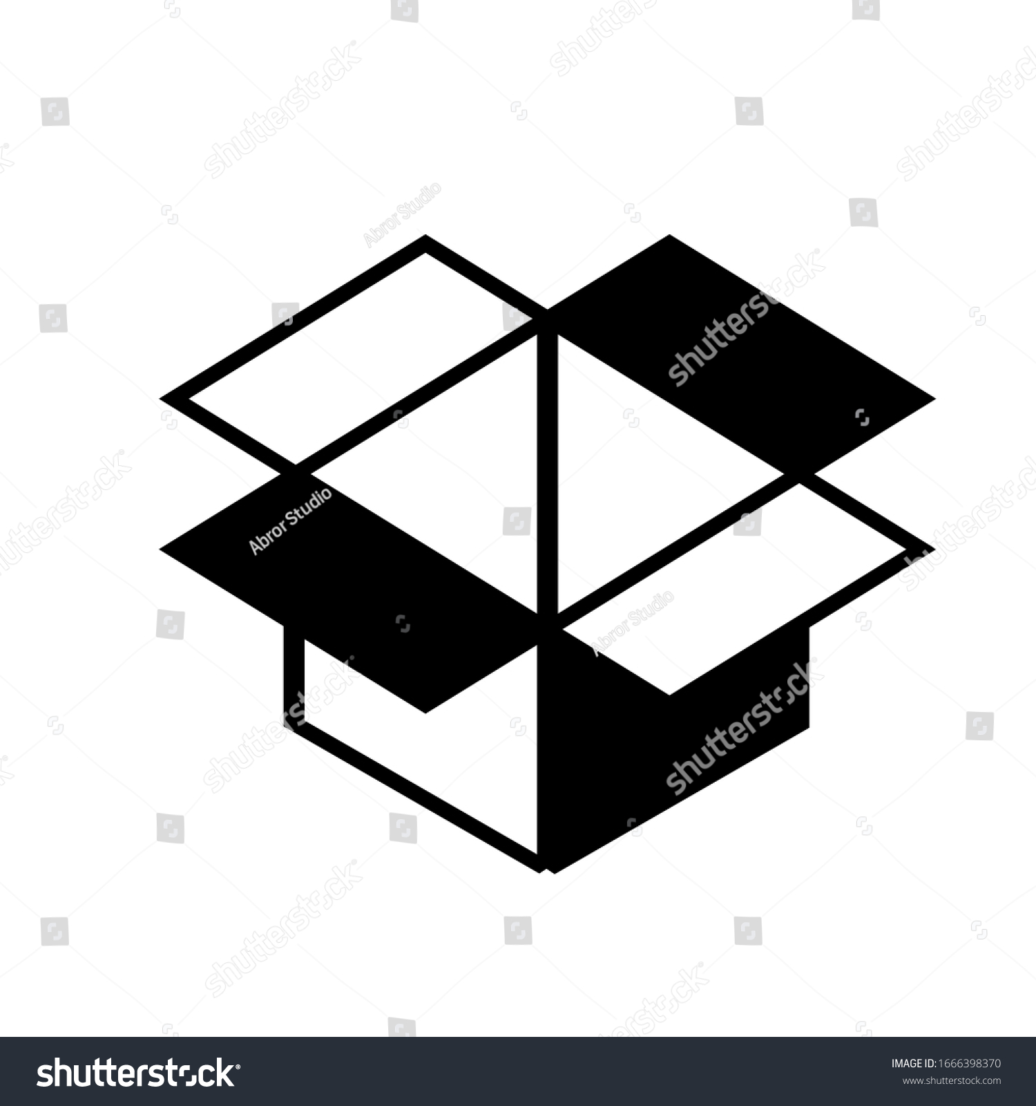 Open Box Line Icon Box Icon Stock Vector Royalty Free Shutterstock