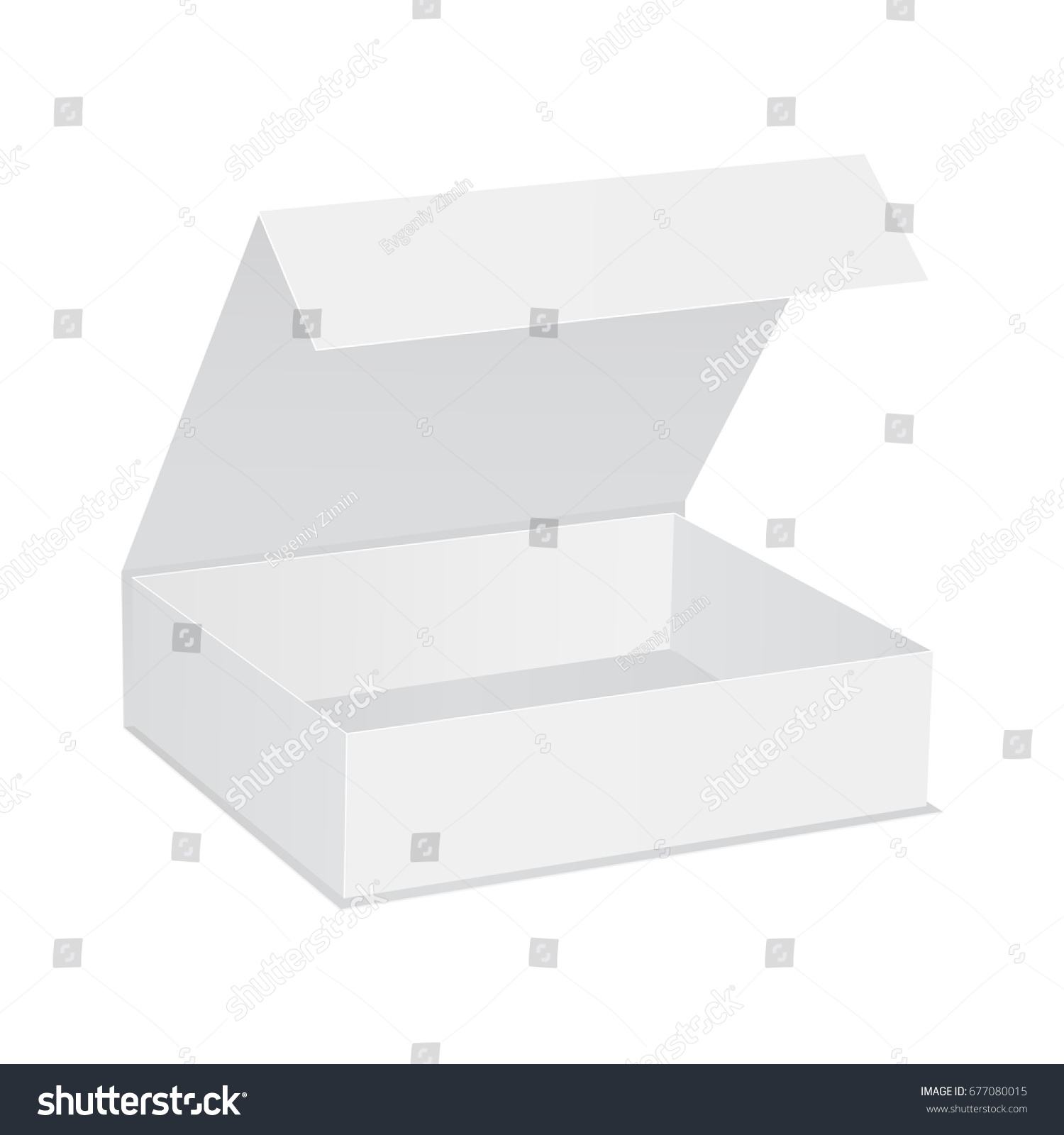 Download Open Gift Box Lid Isolated On Stock Vector 677080015 ...