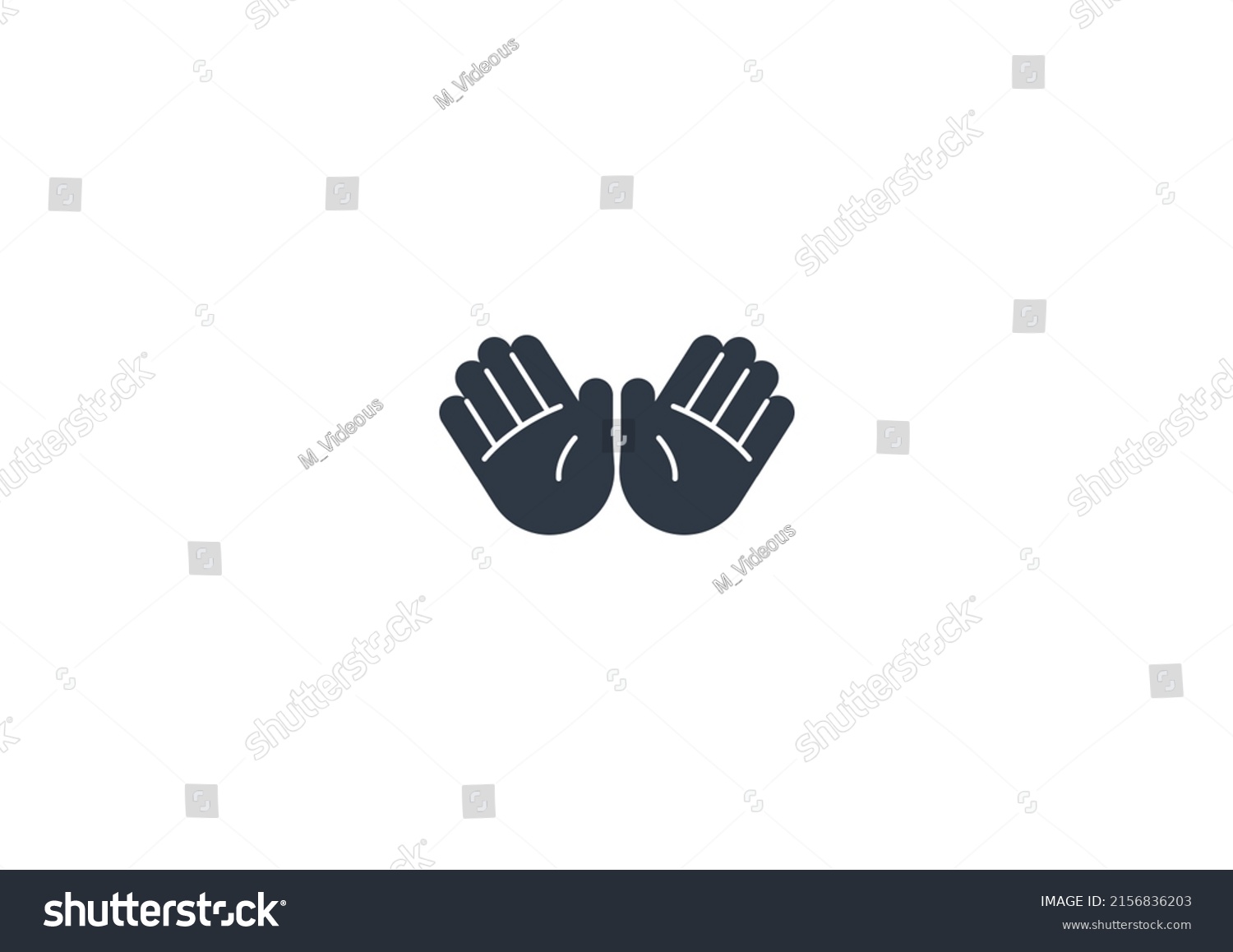 Open Hands Gesture Emoticon Vector Open Stock Vector (Royalty Free ...