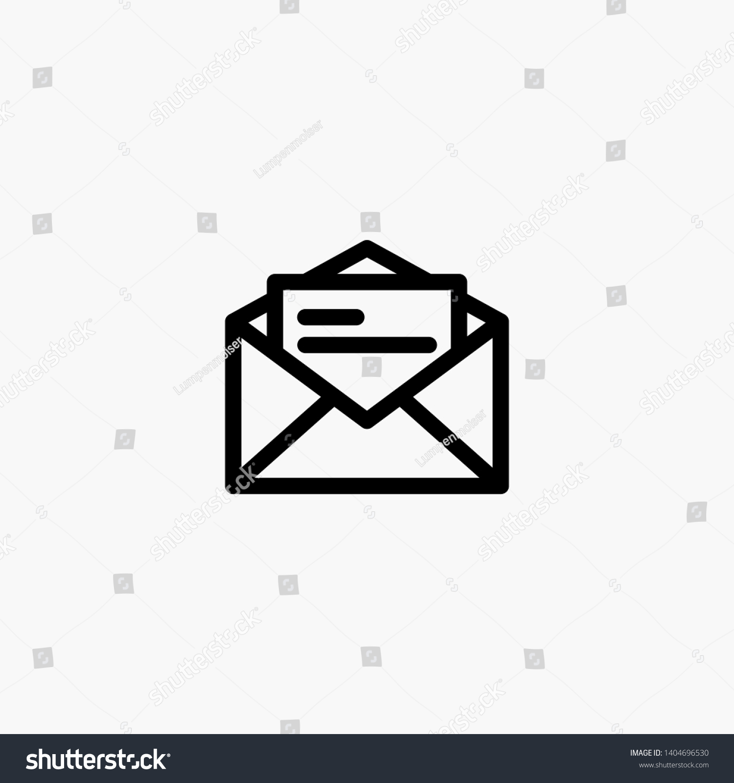 Open Message Mail Read Mail Icon Stock Vector (Royalty Free) 1404696530 ...