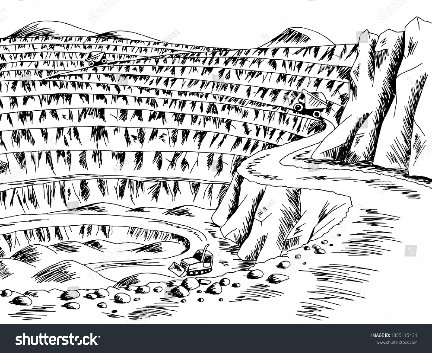 Mining line drawing Images, Stock Photos & Vectors Shutterstock