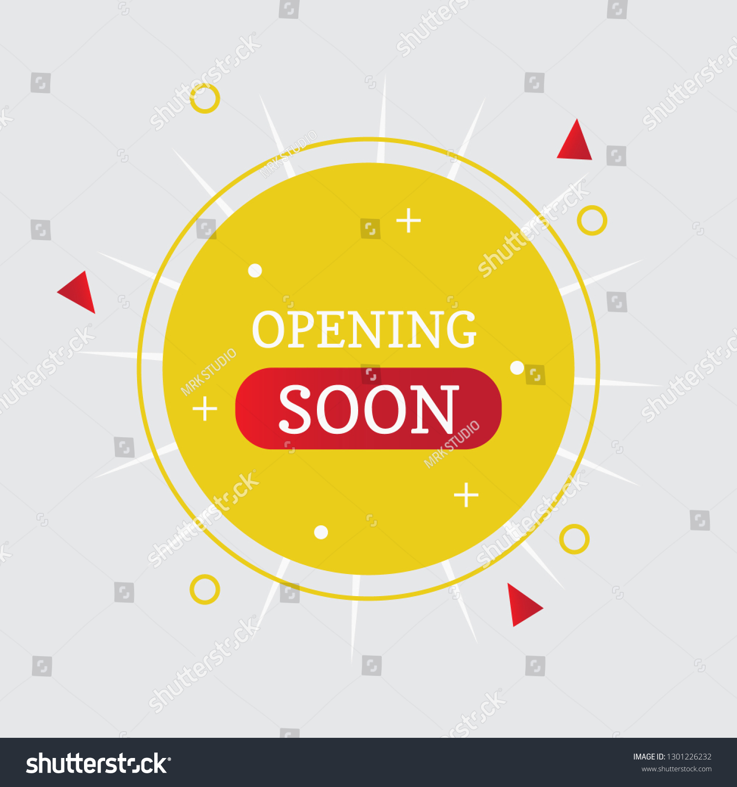 Opening Soon Banner Vector Eps10 Stock Vector Royalty Free 1301226232