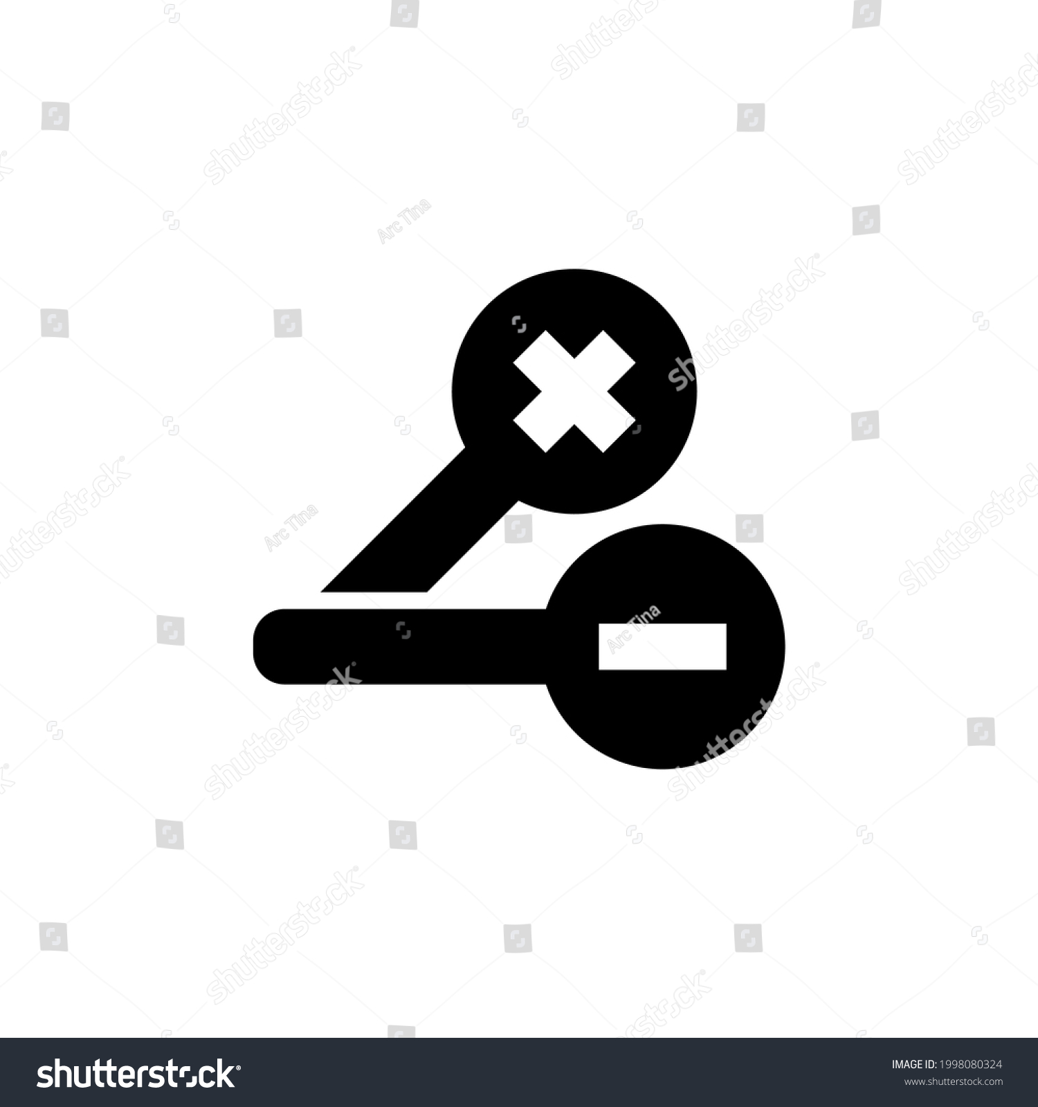 SVG of Ophthalmology Test, Dioptre Eyesight. Flat Vector Icon illustration. Simple black symbol on white background. Ophthalmology Test, Dioptre Eyesight sign design template for web and mobile UI element svg