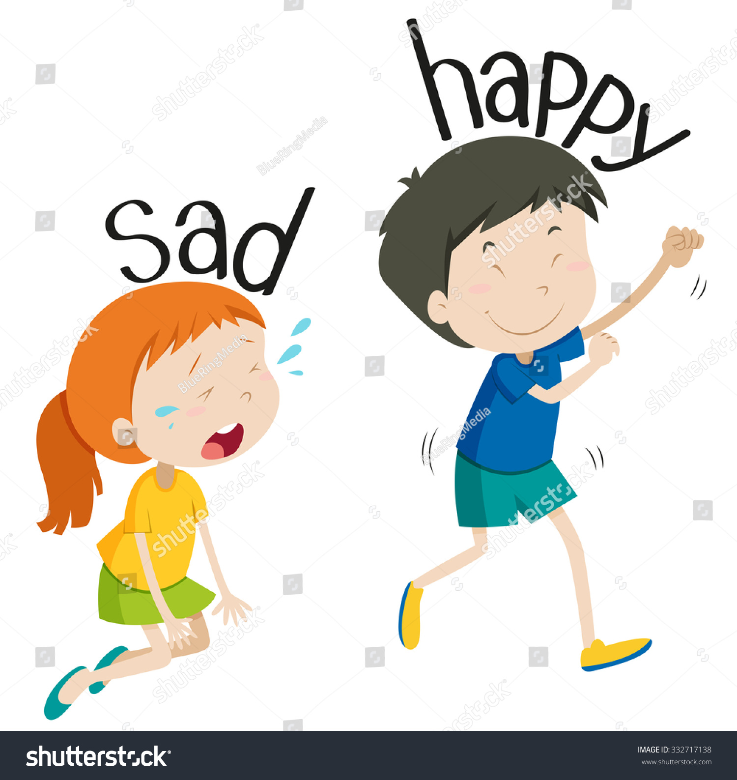 Happy Vs Sad Clip Art