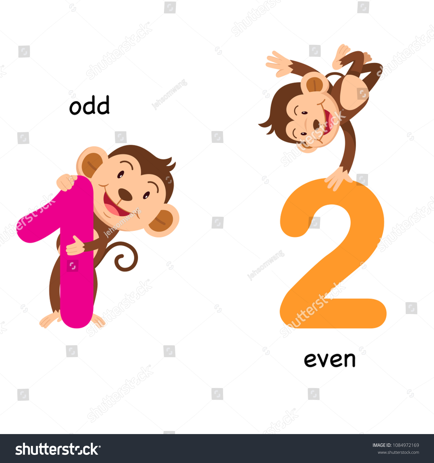 Opposite Odd Even Vector Illustration: เวกเตอร์สต็อก (ปลอดค่าลิขสิทธิ์ ...