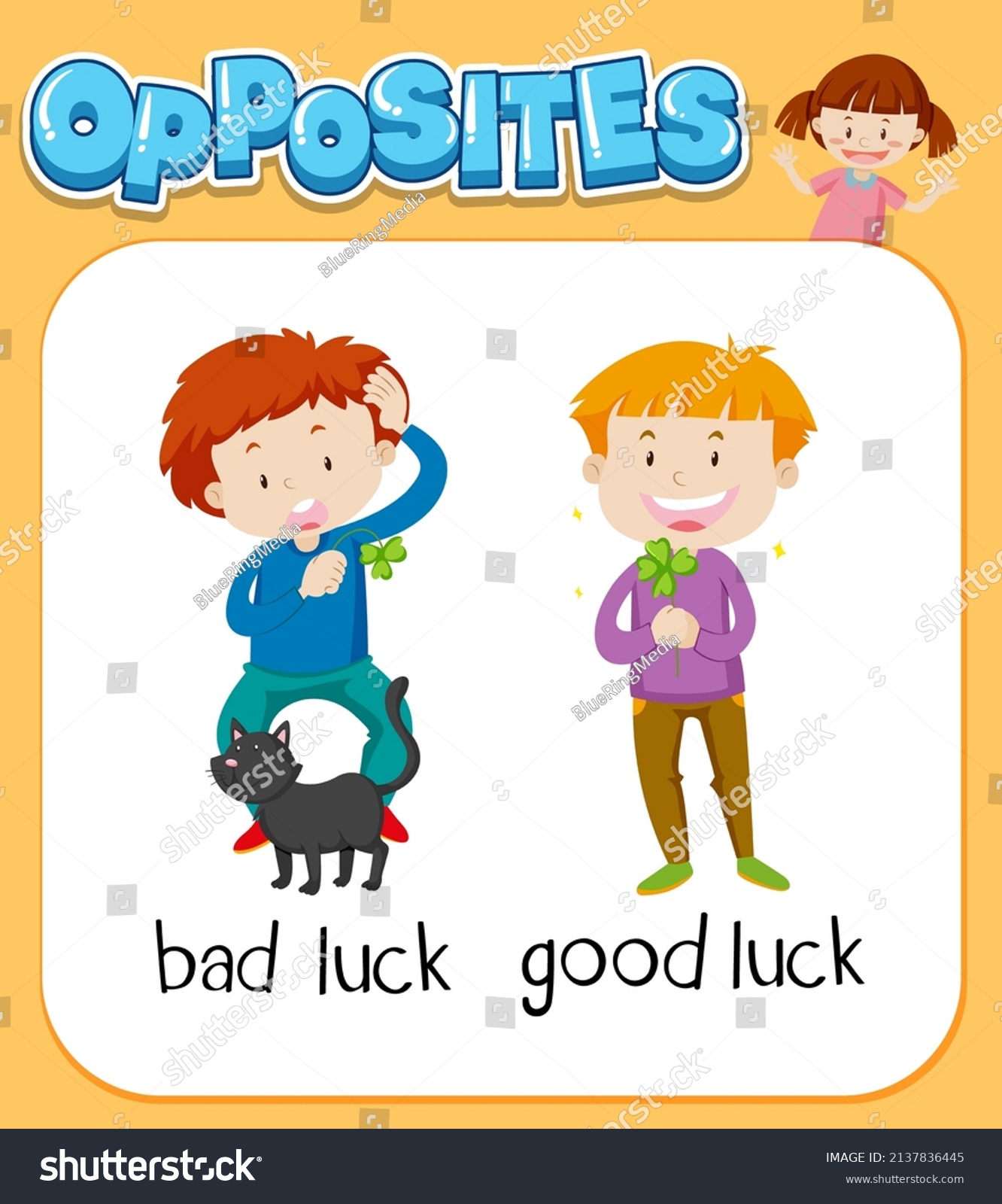 opposite-words-bad-luck-good-luck-stock-vector-royalty-free