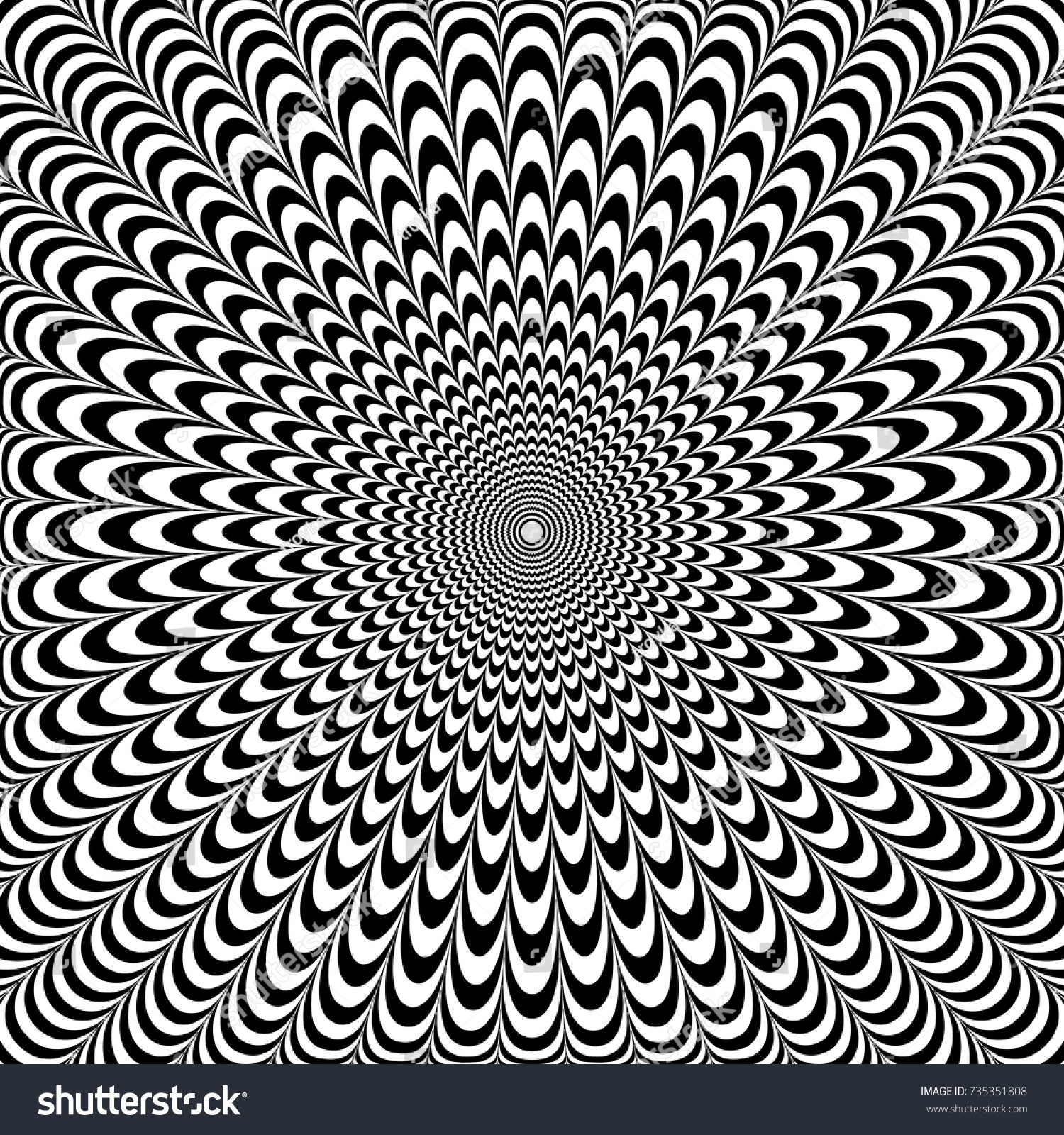Optical Illusion Abstract Design Op Art Stock Vector Royalty Free