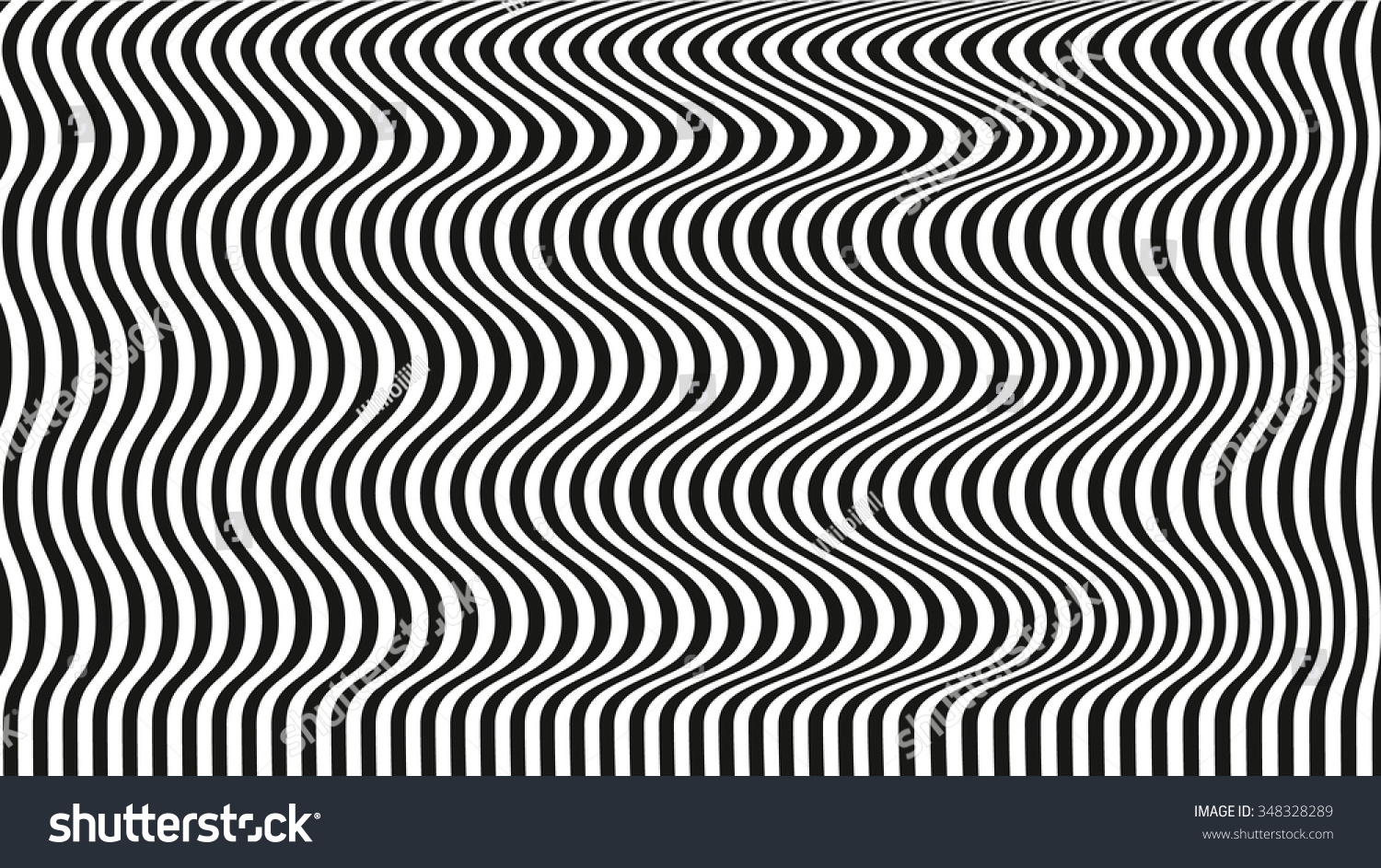 Optical Illusion Art Background Black White Stock Vector Royalty