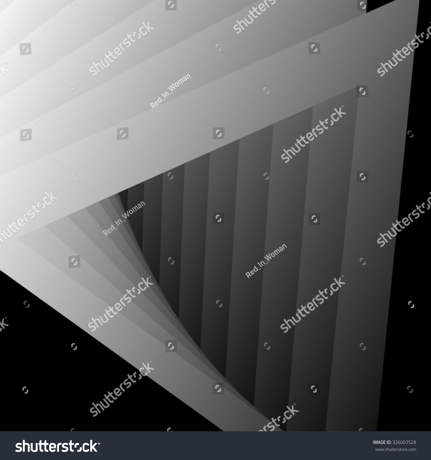 SVG of Optical illusion in the form of passing in the distance black-and-white metal triangle, a fractal repeating. svg