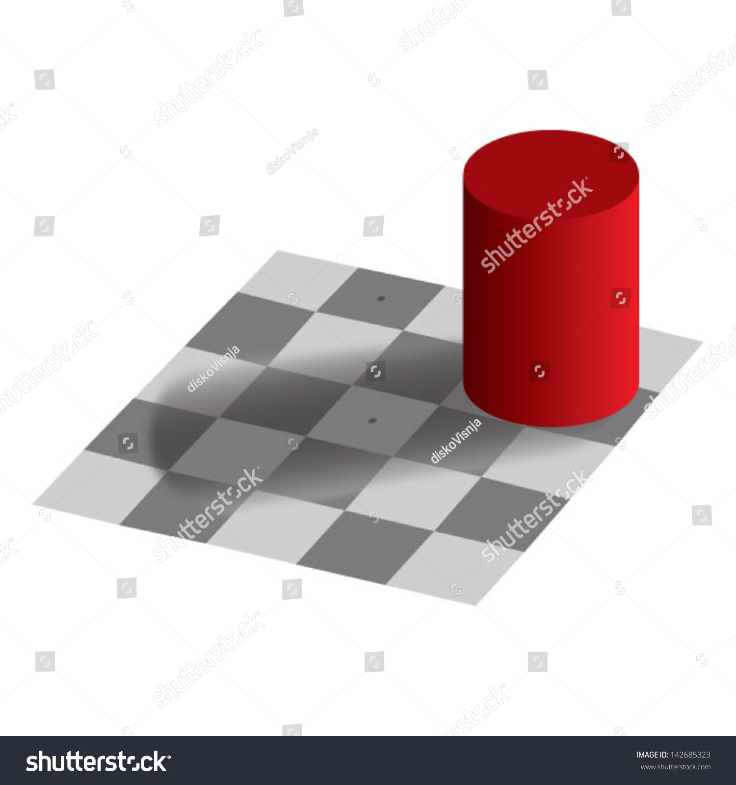 Optical Illusion Same Color Stock Vector (Royalty Free) 142685323 - Shutterstock