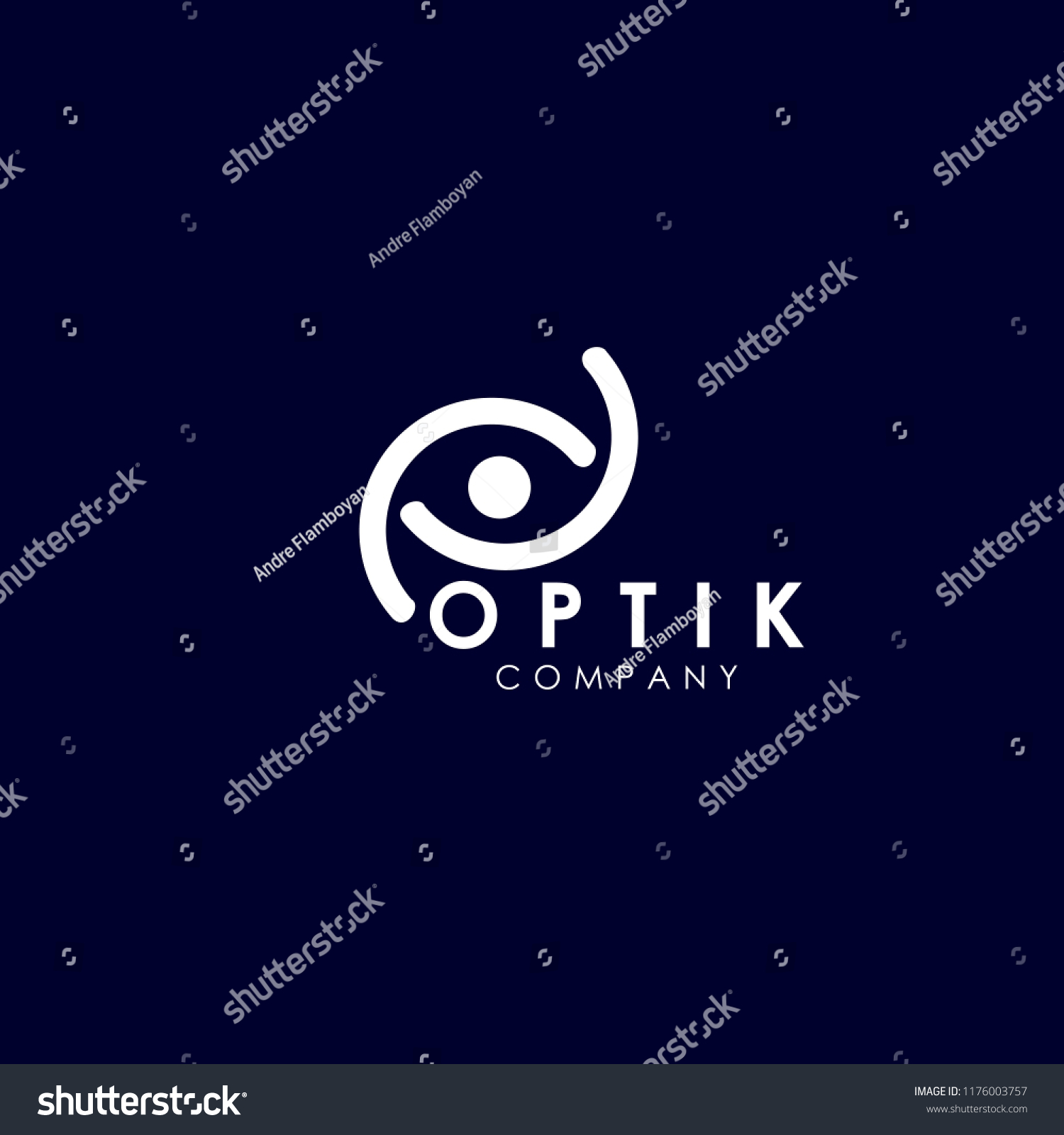 Optik Logo Design Stock Vector (Royalty Free) 1176003757