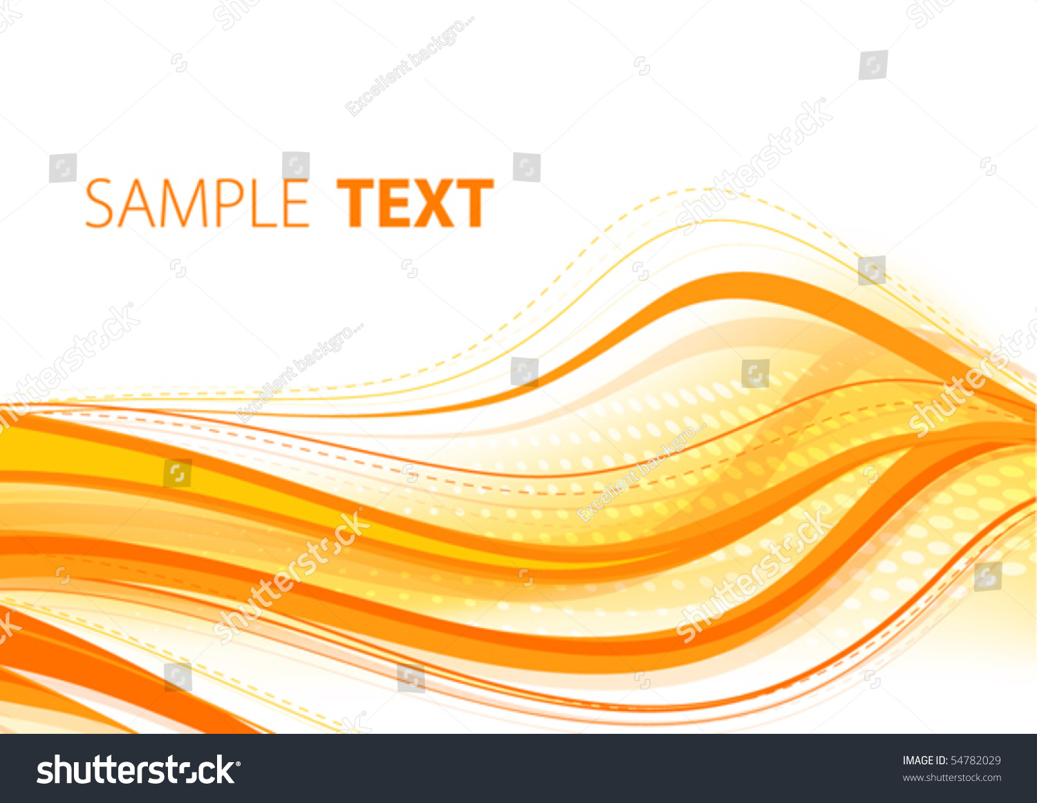 Orange Abstract Background Vector Stock Vector 54782029 - Shutterstock