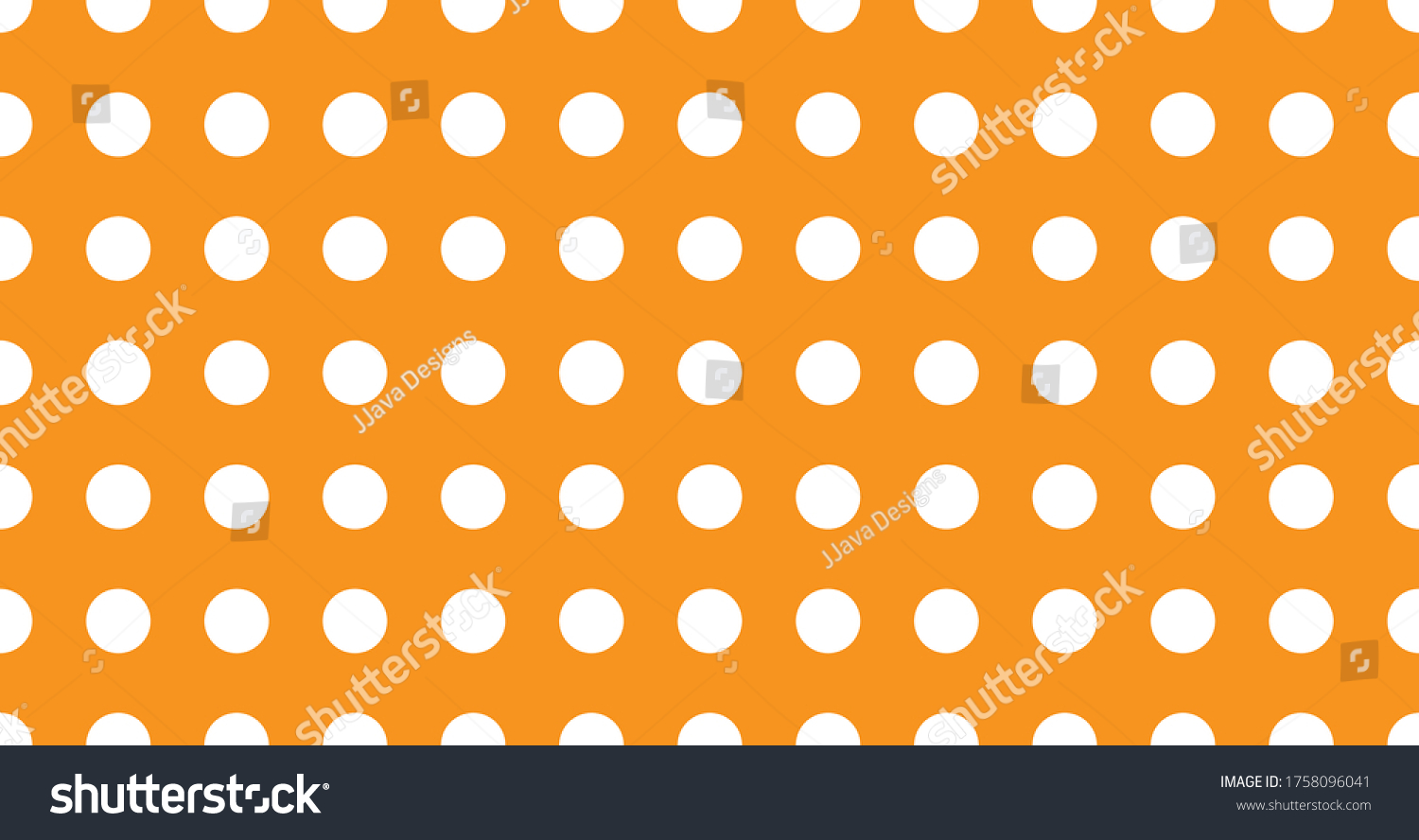 Orange White Polka Dot Background Stock Vector (Royalty Free) 1758096041 | Shutterstock