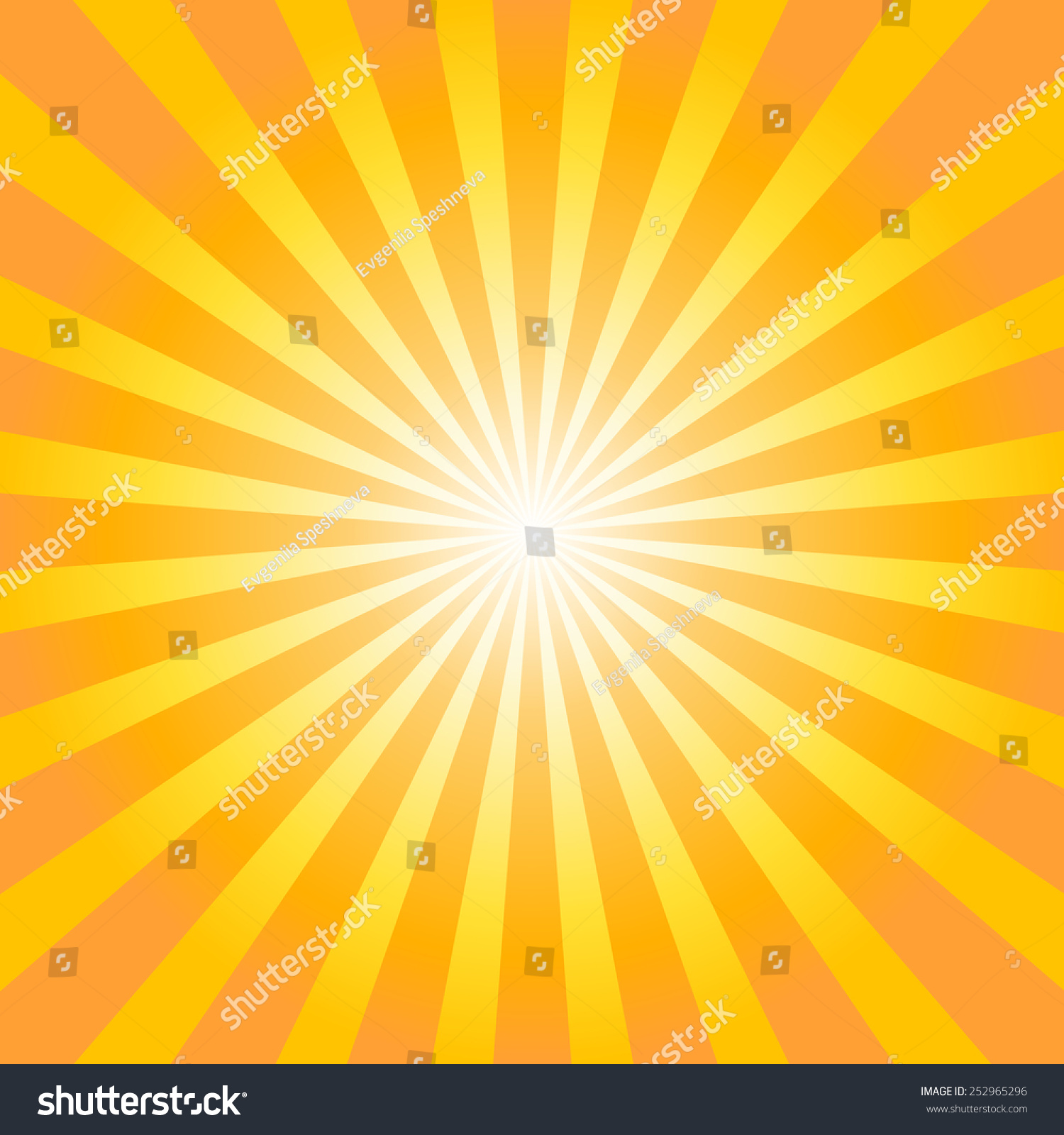 Orange And Yellow Shiny Starburst Background. Sunburst Abstract Texture ...