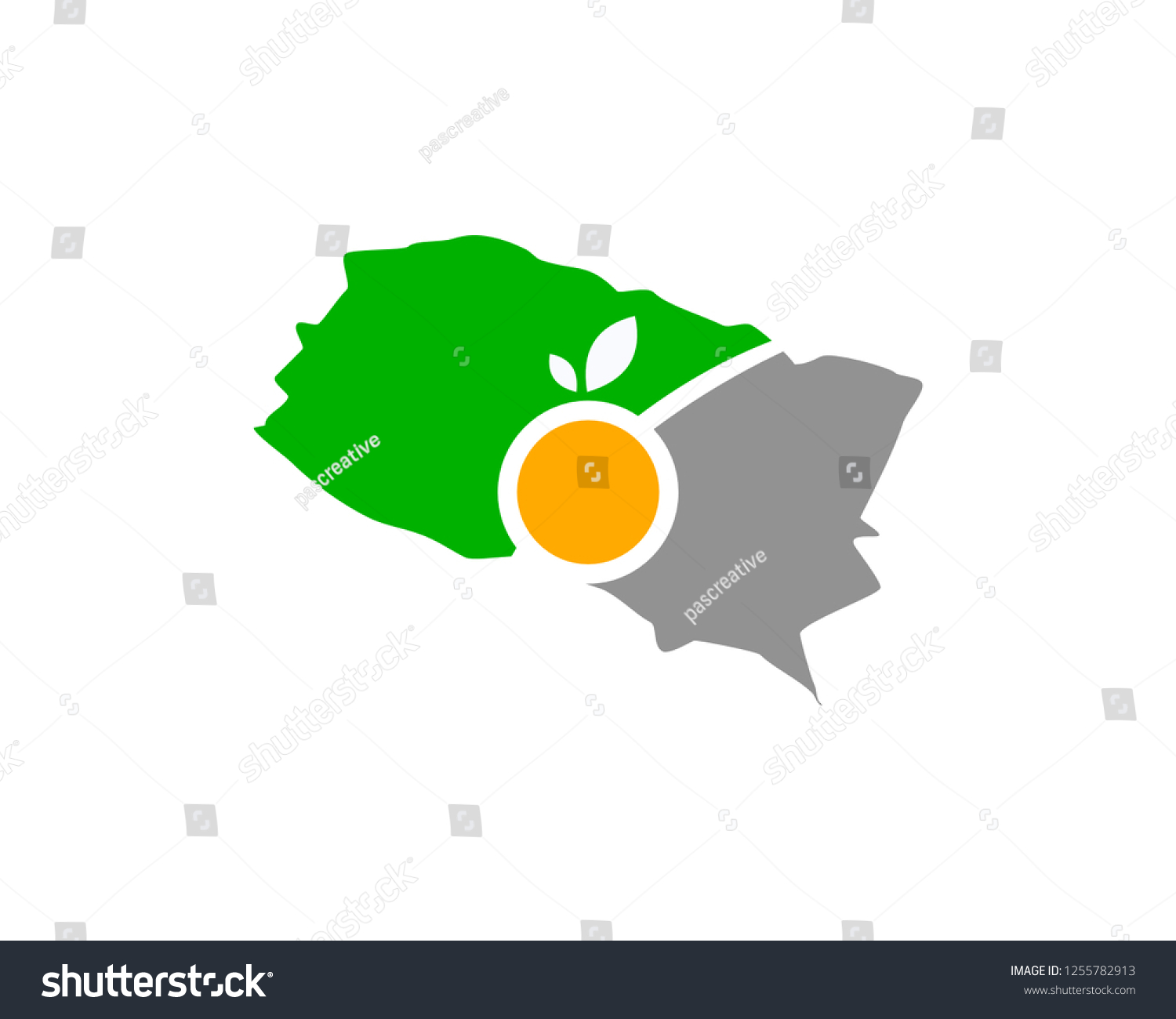 Orange County California Map Stock Vector (Royalty Free) 1255782913