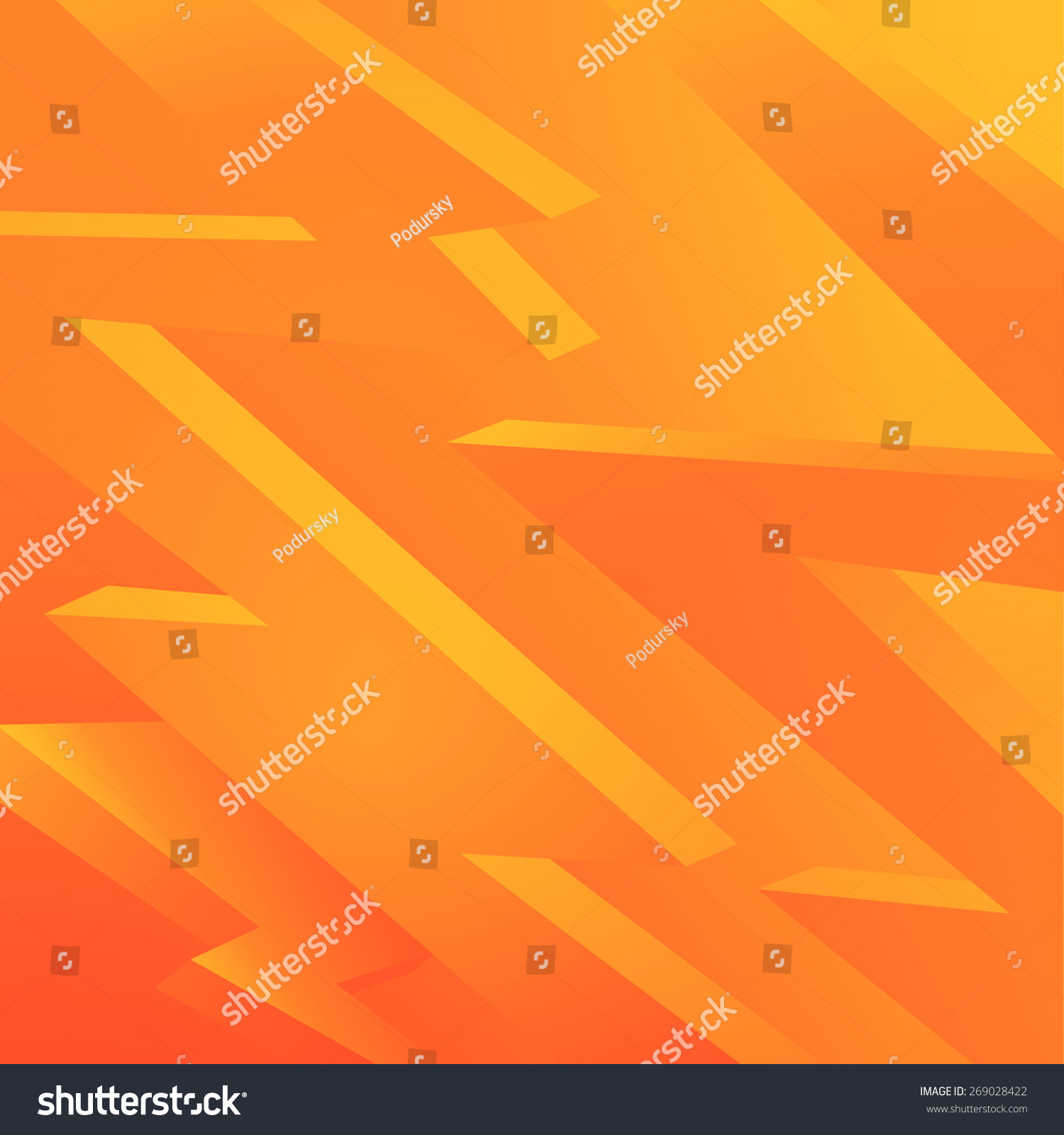 Orange Energy Electrical Background Stock Vector (Royalty Free