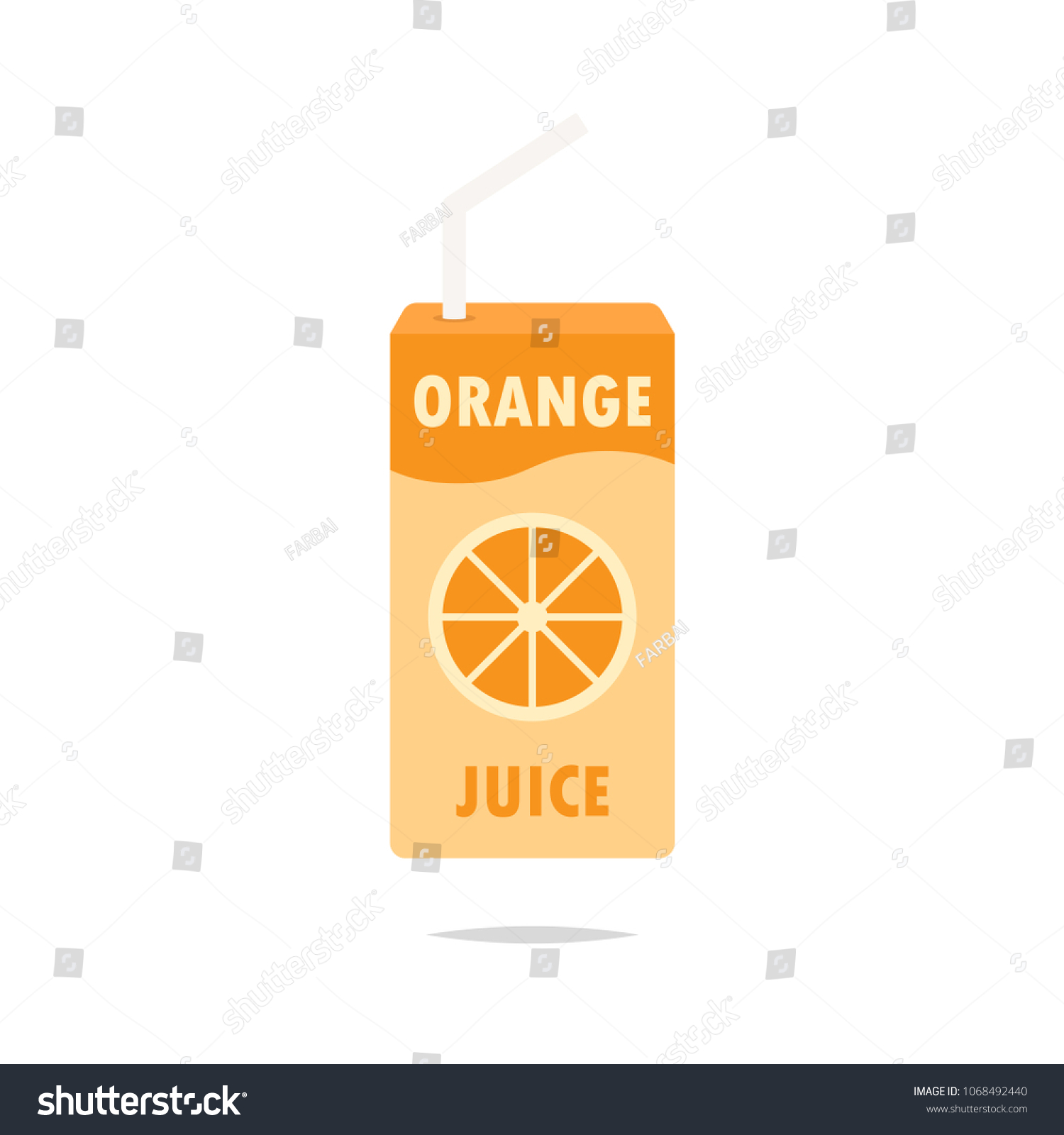 SVG of Orange juice box vector svg