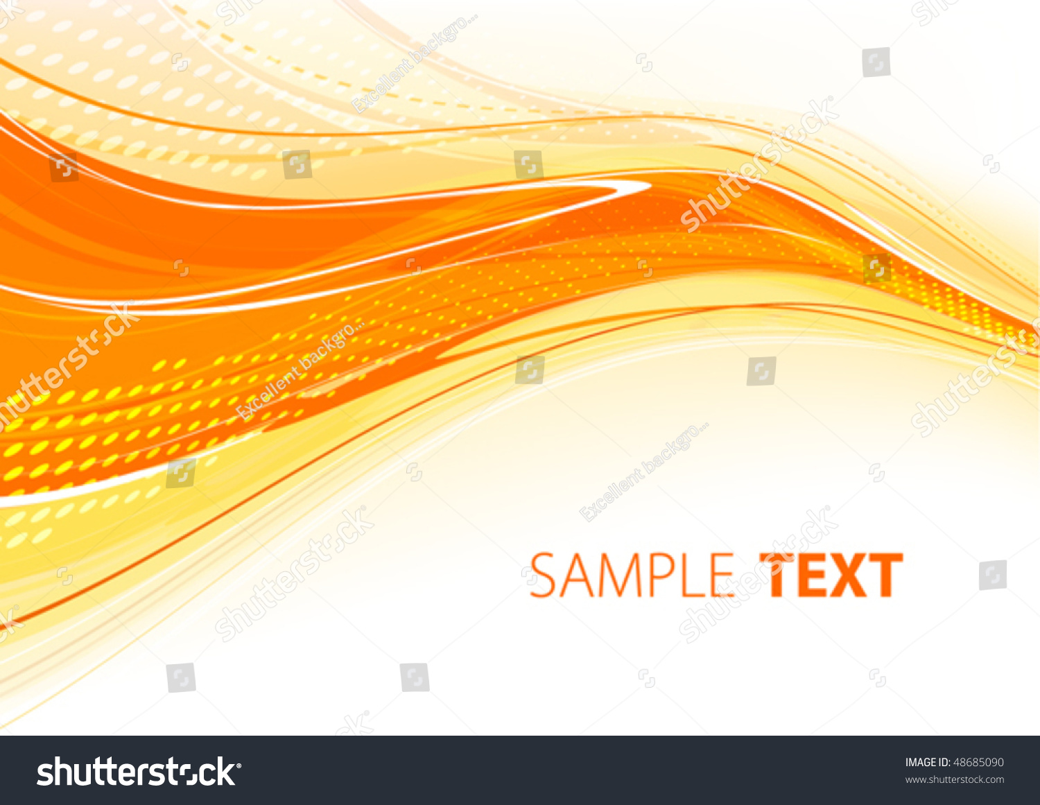 Orange Template Vector Stock Vector (Royalty Free) 48685090 | Shutterstock