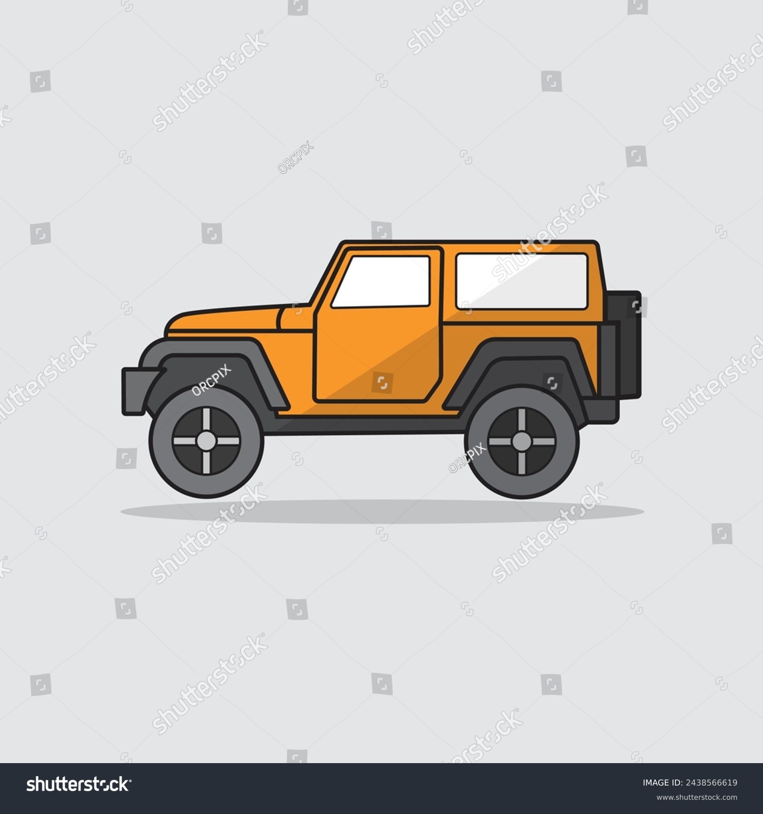 SVG of Orange truck vehicle icon vector svg
