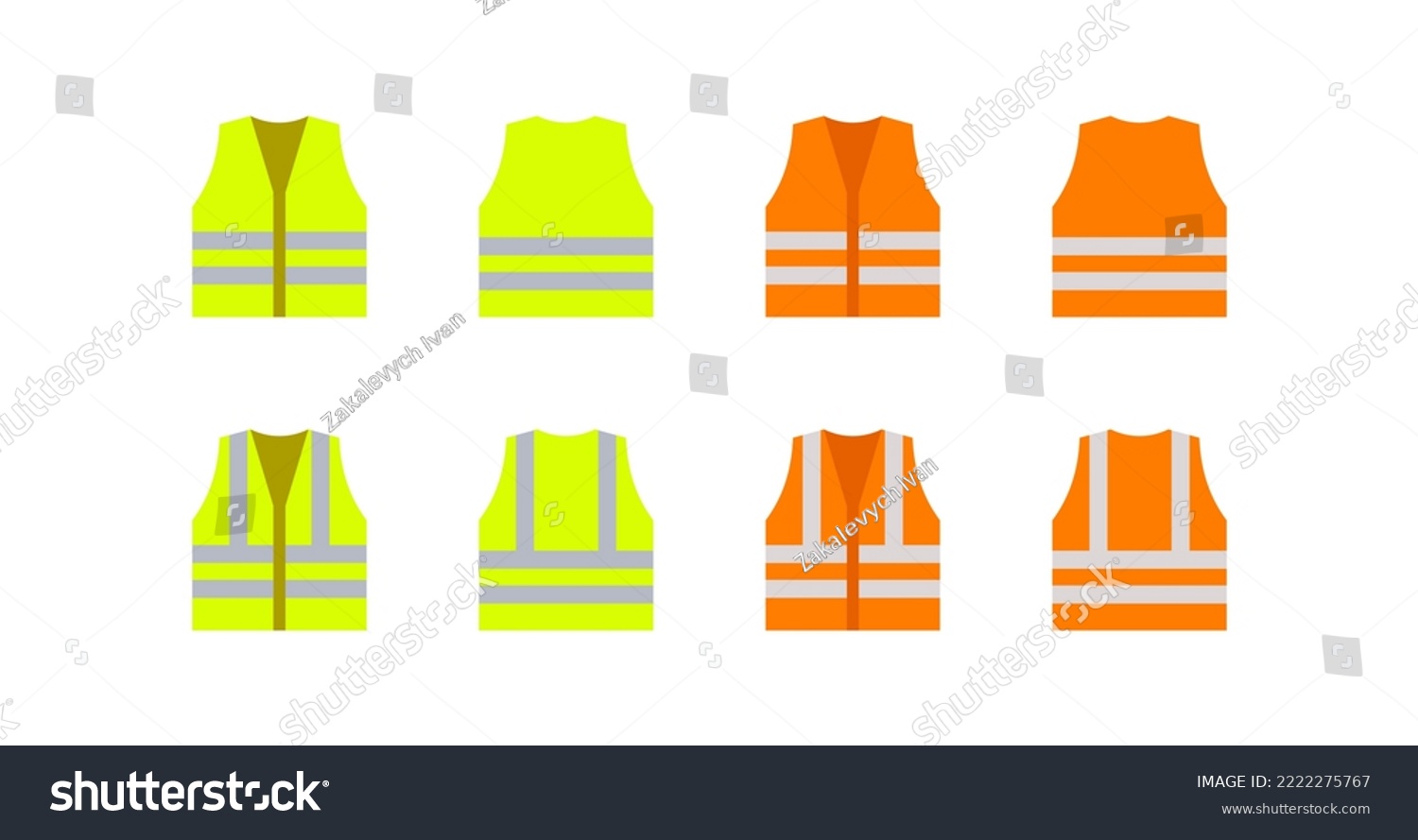 SVG of Orange, yellow color reflective safety vest icon. Jacket of worker illustration symbol. Sign workwear vector flat. svg