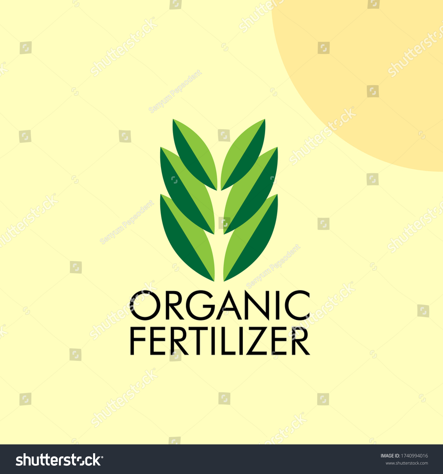 Organic Fertilizer Logo Icon Simple Shape Stock Vector (Royalty Free ...