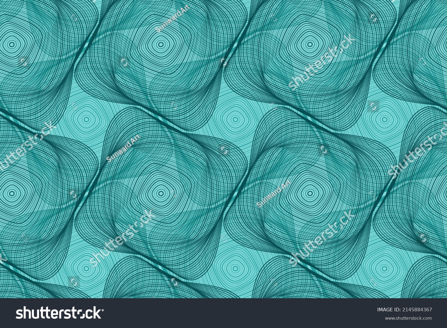 Organic Lines Geometric Shapes Floral Vector Stock Vector (Royalty Free