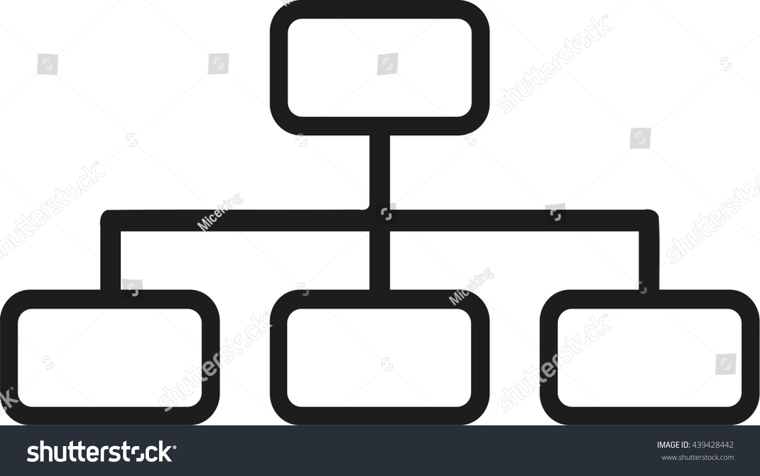 Organigram Icon Stock Vector (Royalty Free) 439428442 | Shutterstock