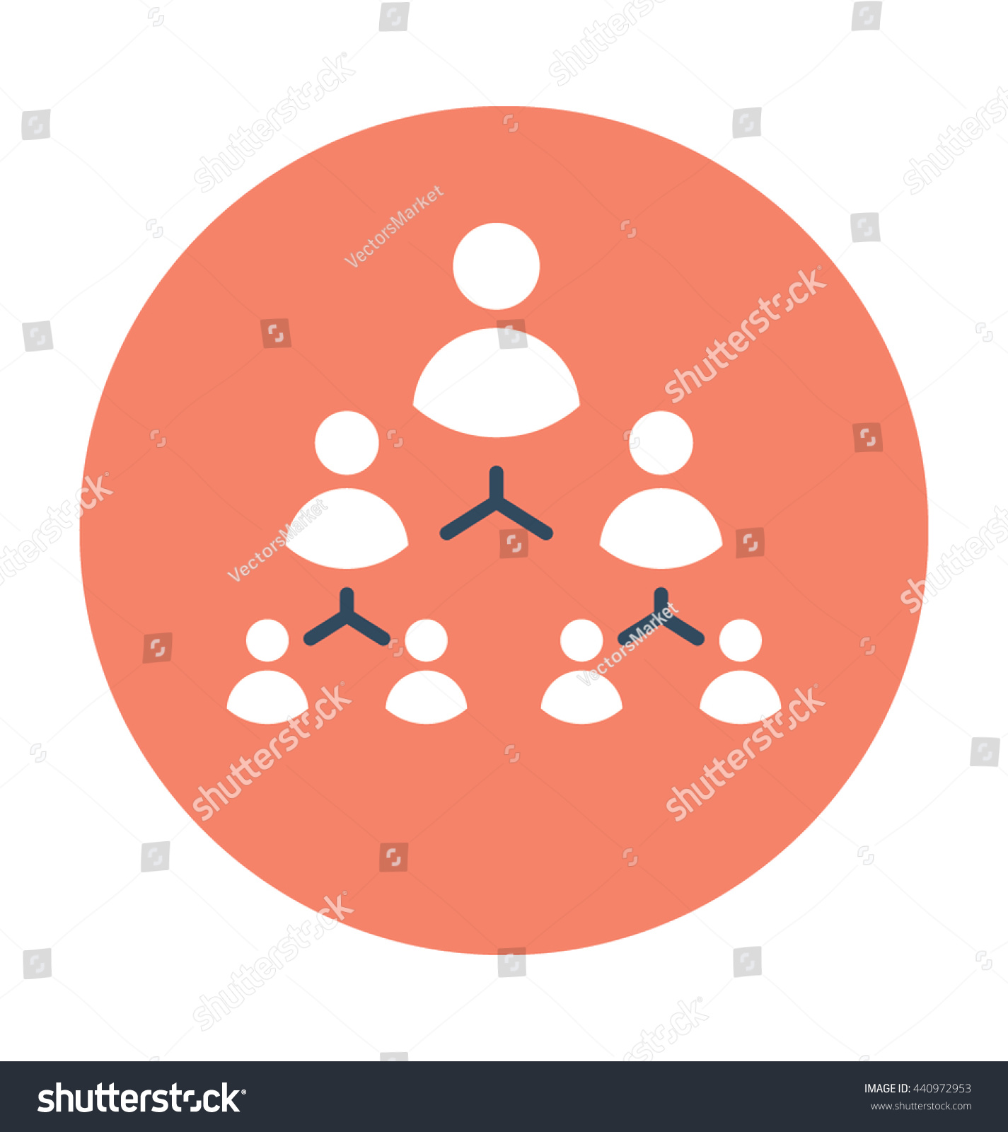 Organization Structure Vector Icon Stock Vector 440972953 - Shutterstock