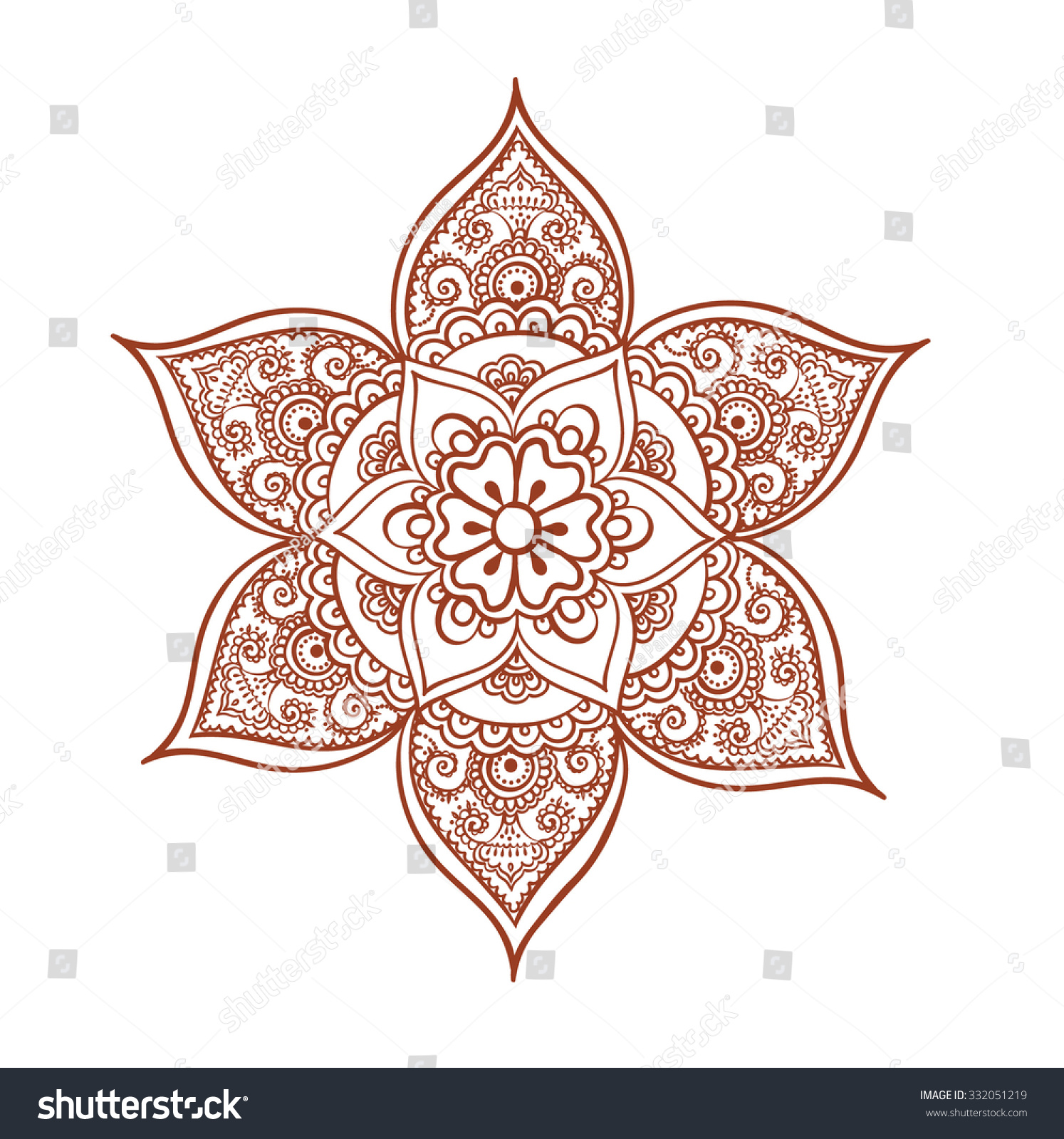 [Simple Henna Flower Designs] henna design flower twirl 