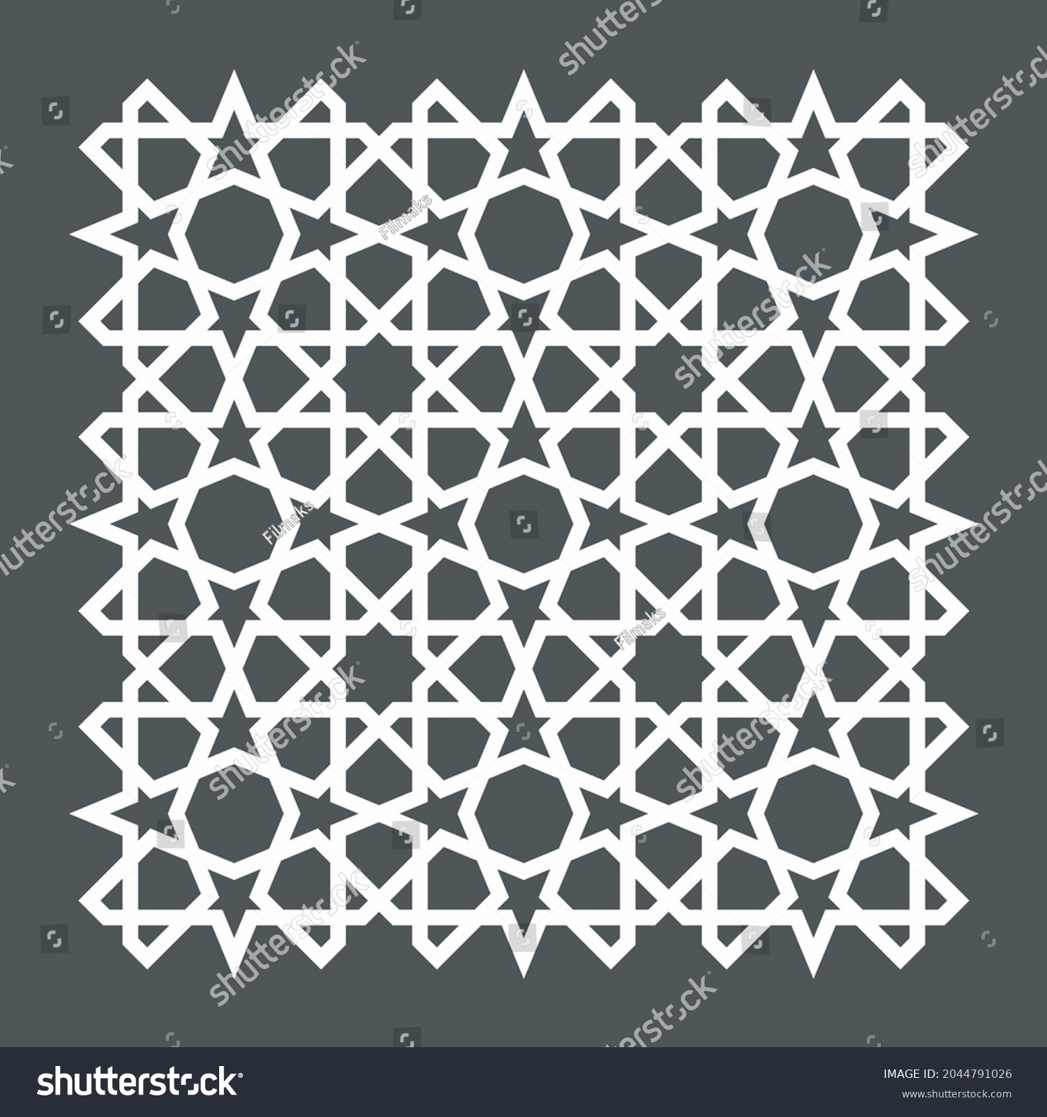 SVG of Oriental arabic stars seamless  background vector tile svg