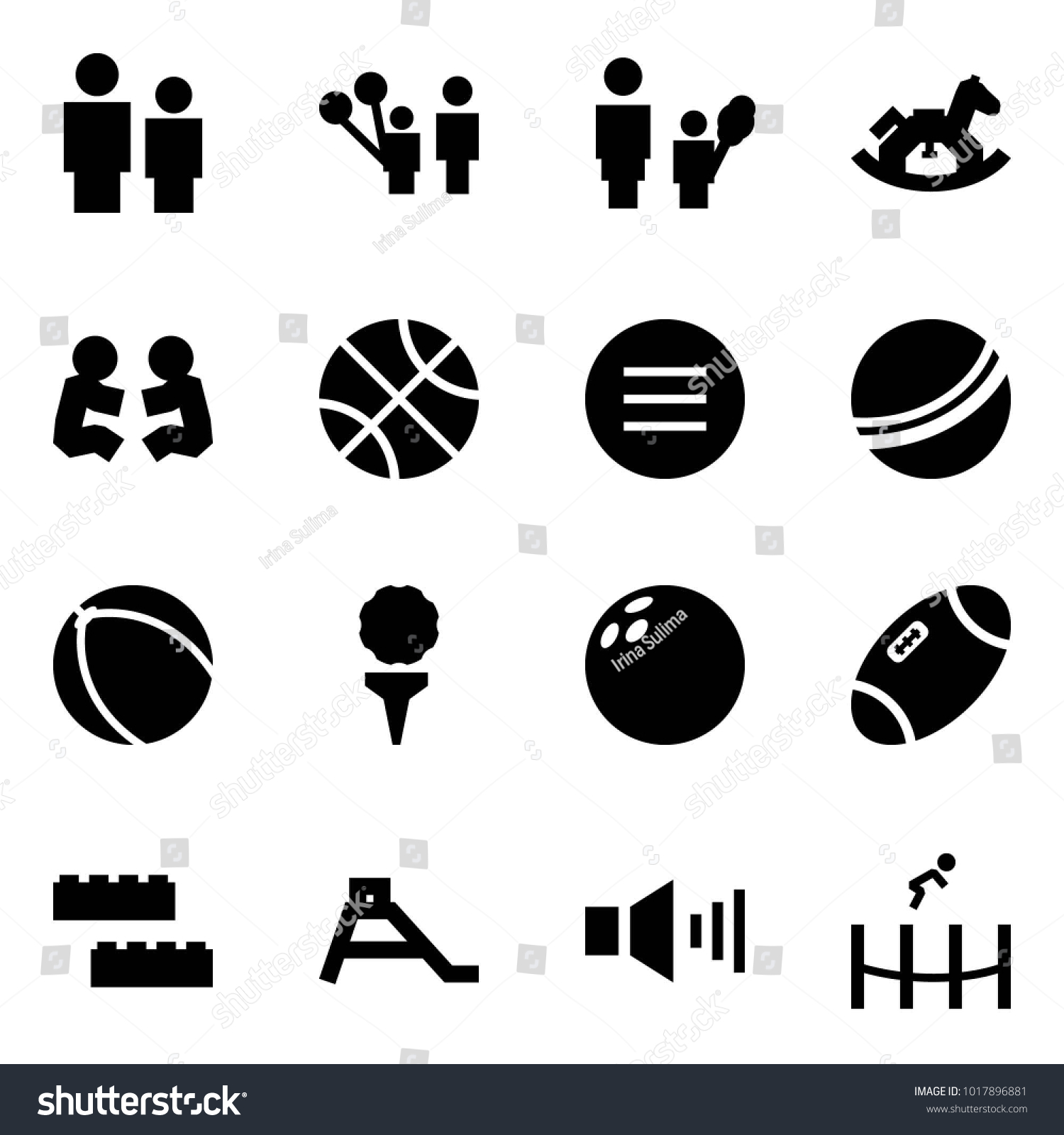 Origami Style Icon Set Man Child Stock Vector Royalty Free