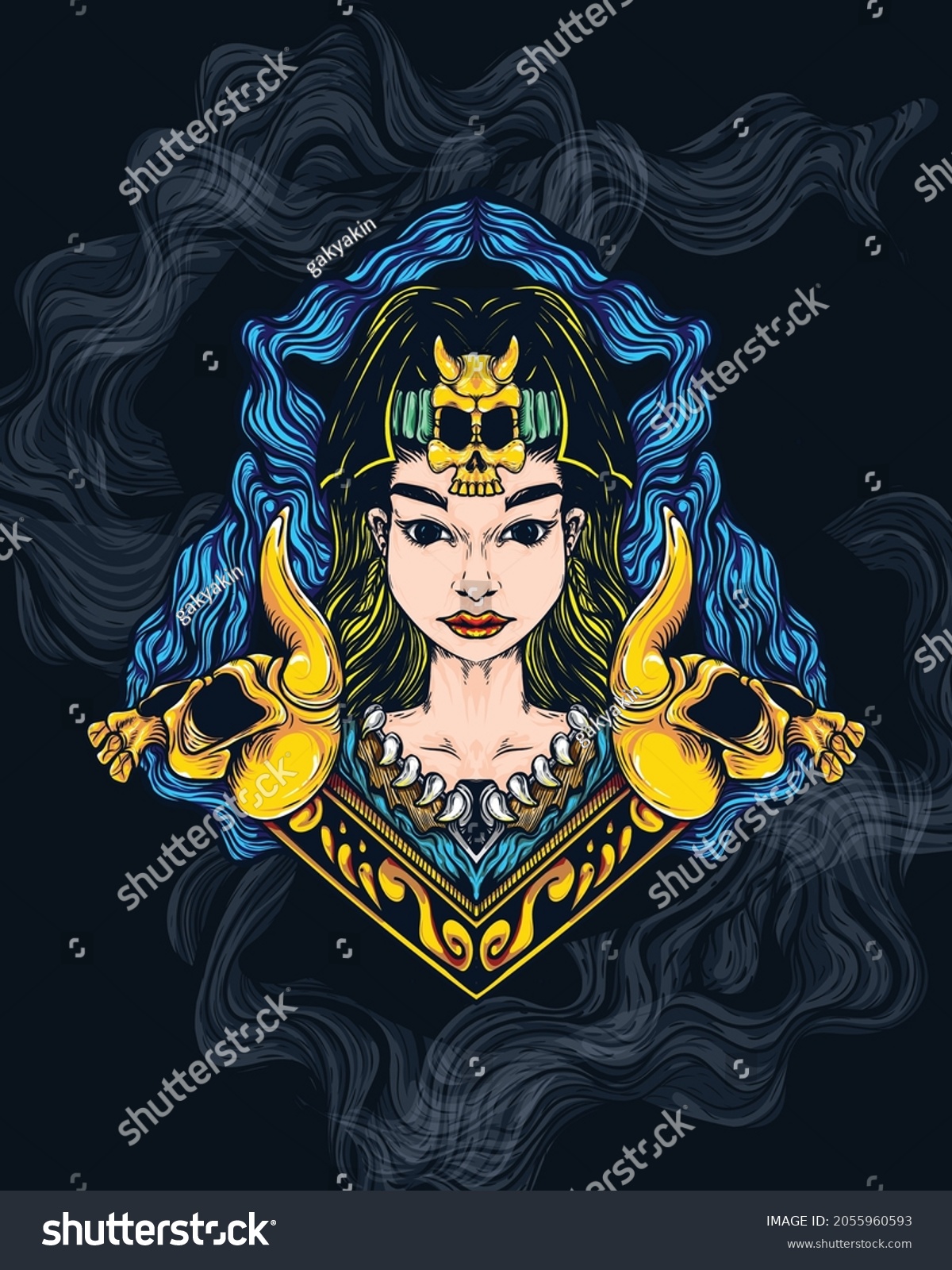 Ornamental Female Tribe Artwork Illustration Stock Vector Royalty Free 2055960593 Shutterstock 2890