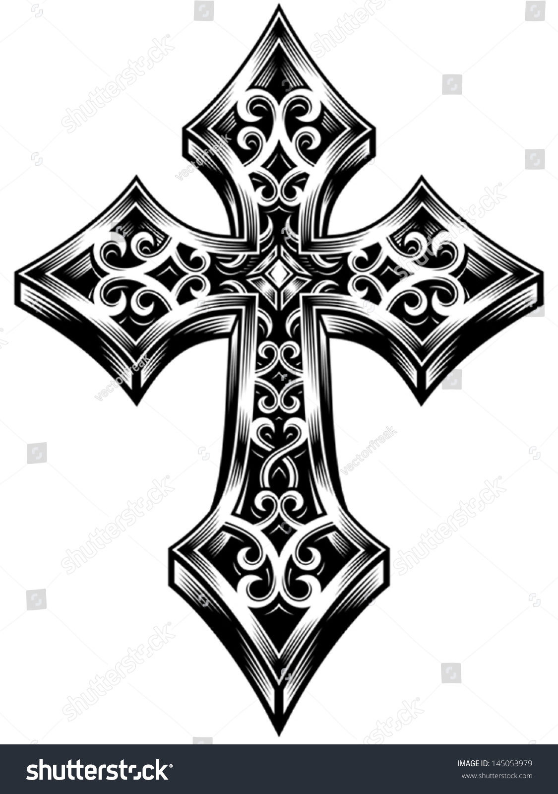 free ornate cross clipart - photo #49