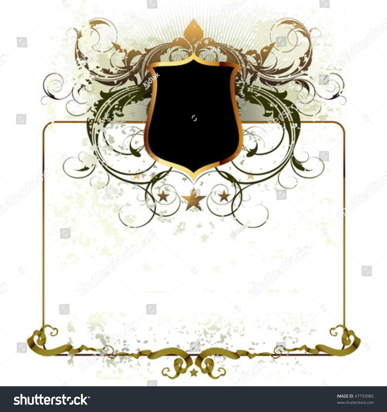 Ornate Detailed Frame Stock Vector (Royalty Free) 47793985 | Shutterstock